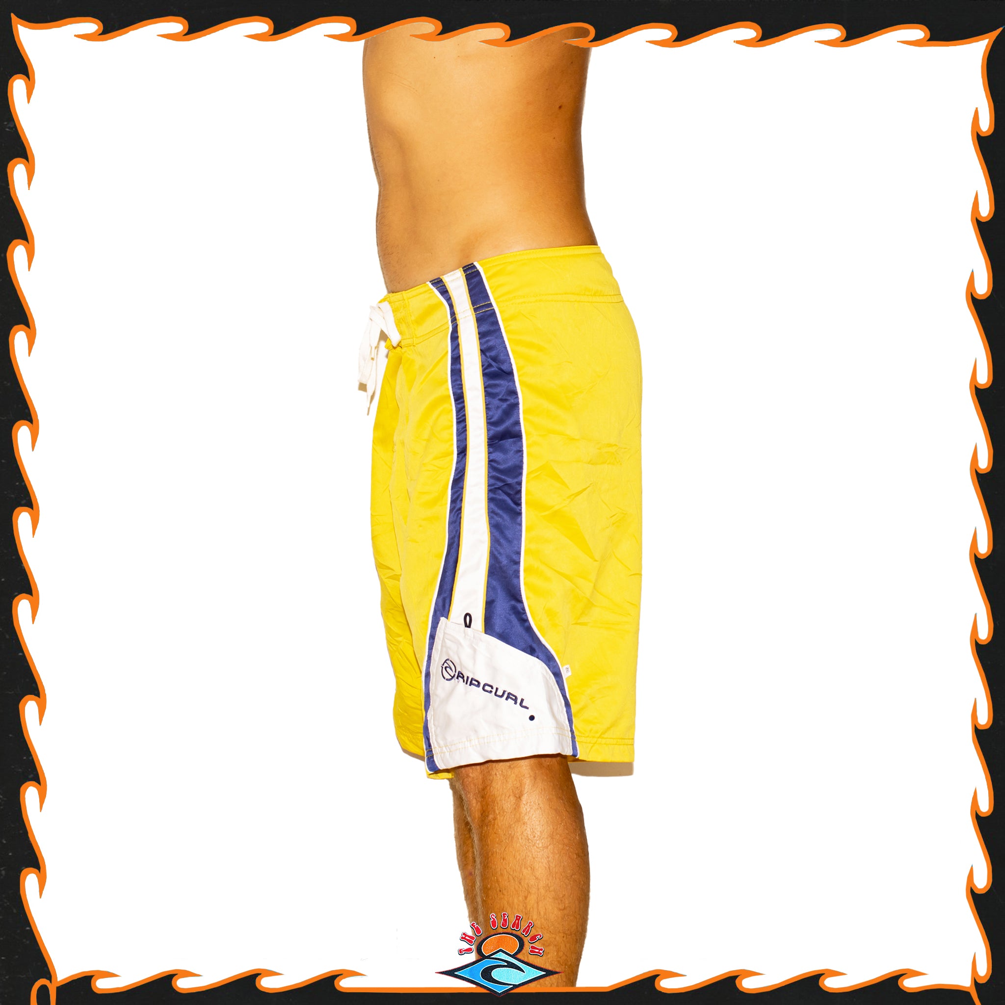 Y2K Rip Curl "Tube Tested" Tech Boardies (32")