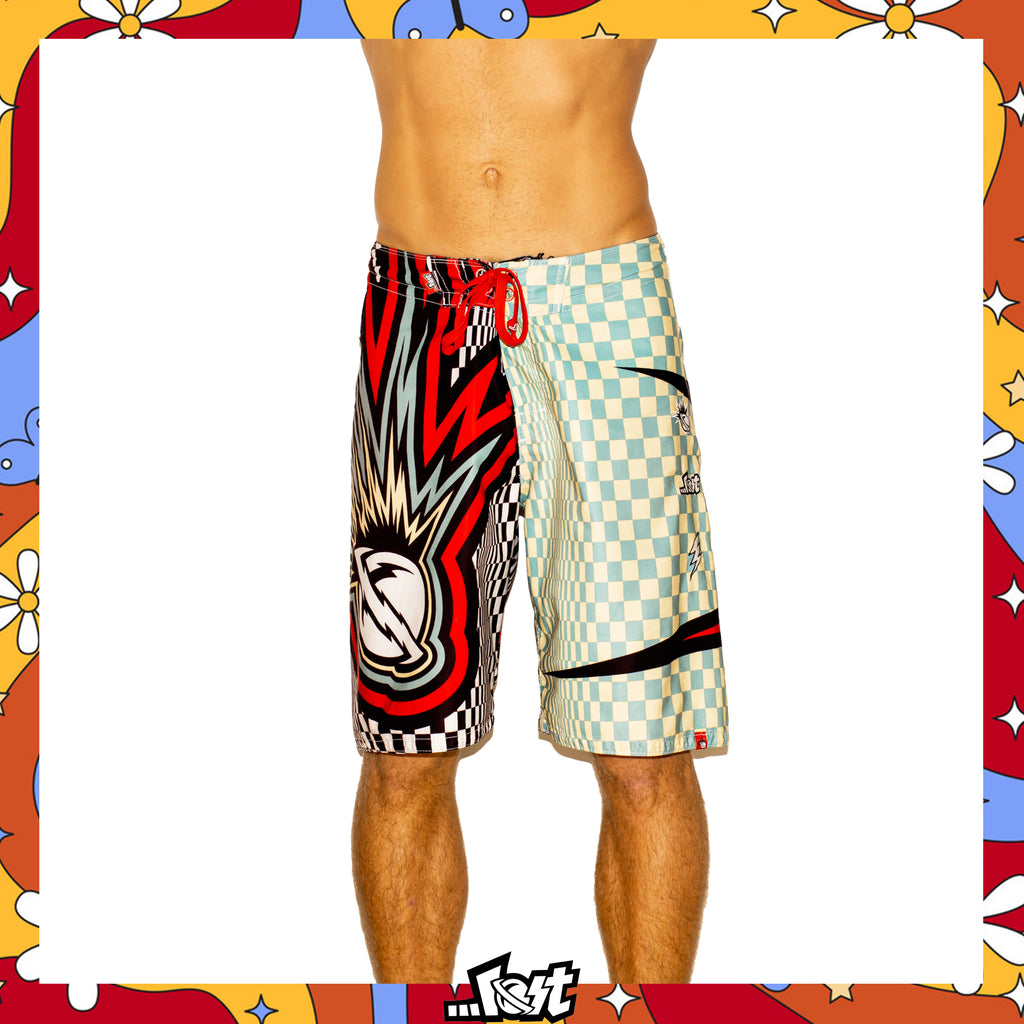 Y2K Lost Enterprises Mayham Tech Boardies (32")