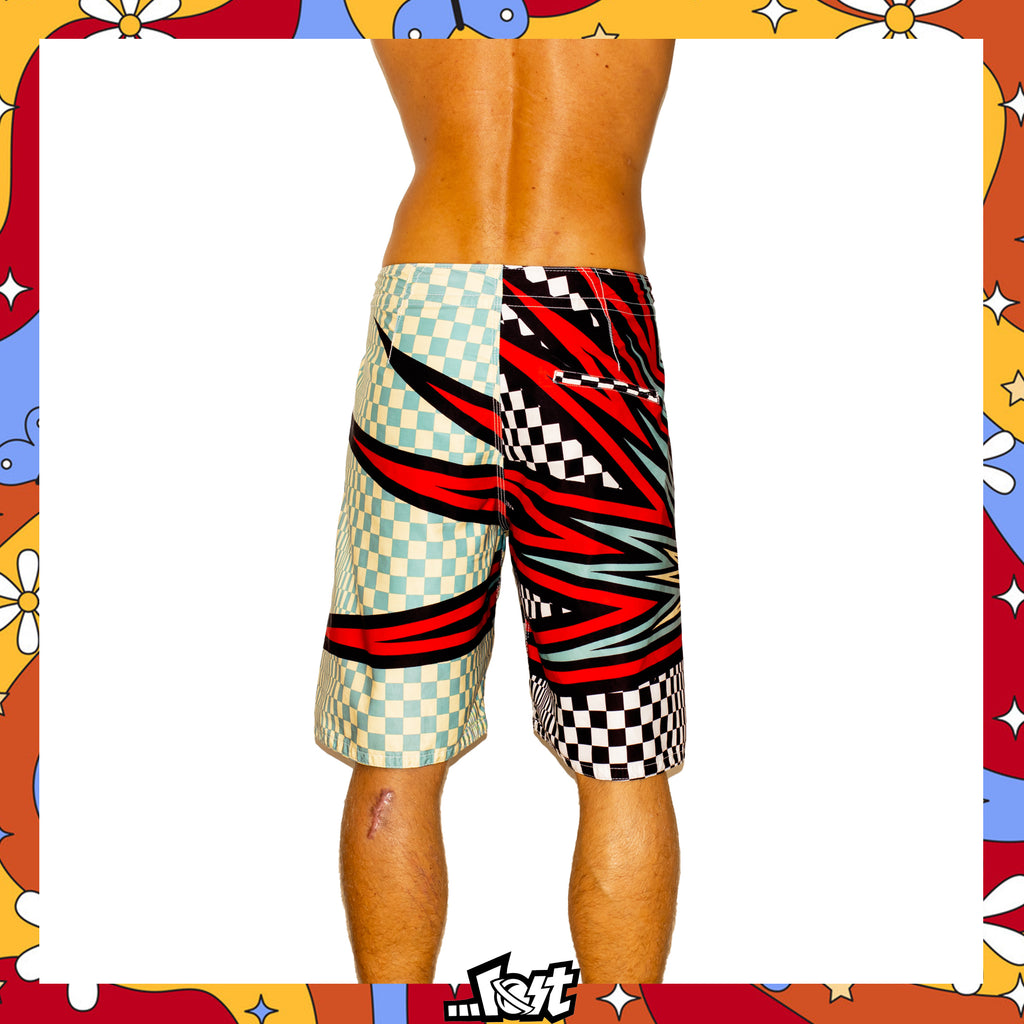 Y2K Lost Enterprises Mayham Tech Boardies (32")