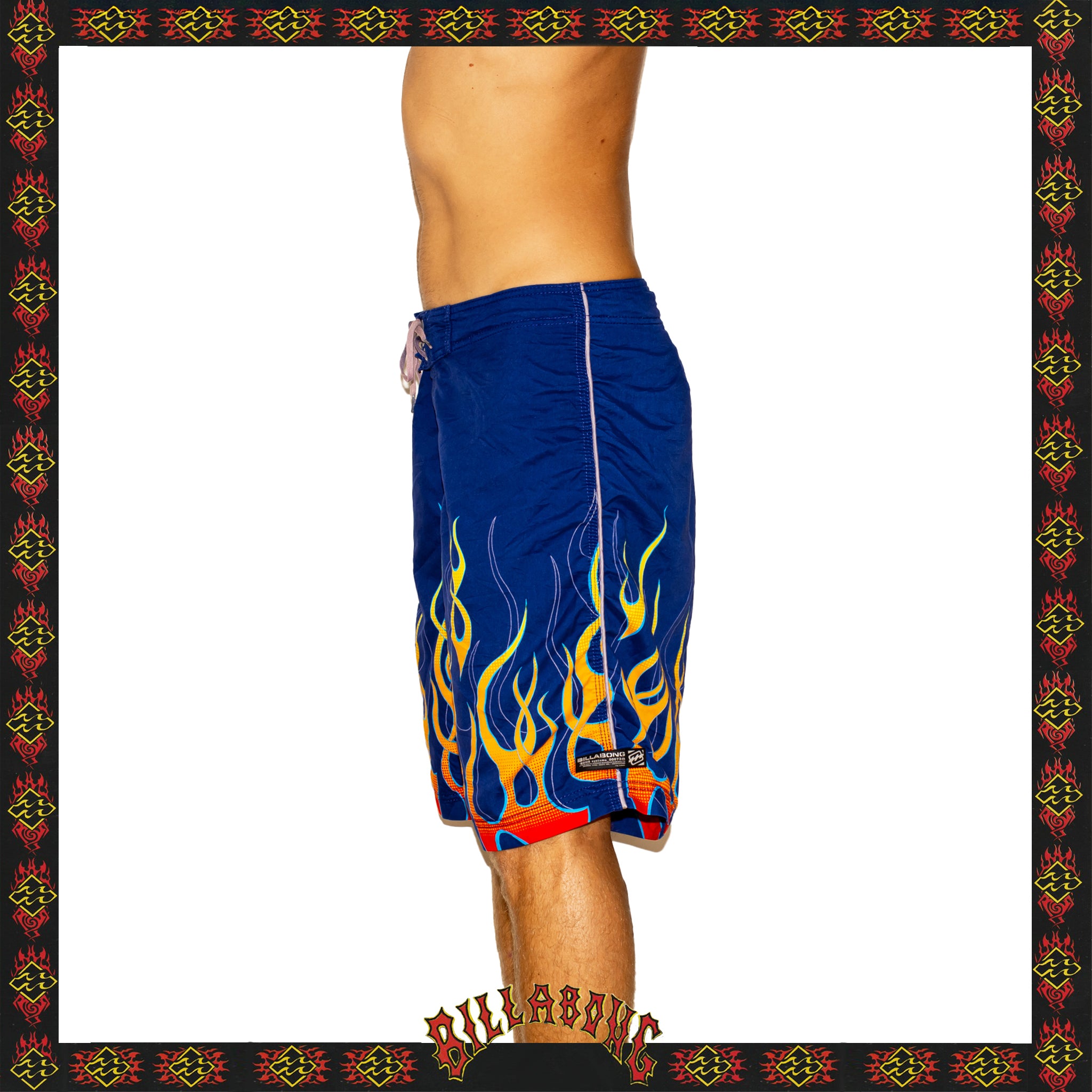Y2K Billabong Spec73 Flame Boardies (36")