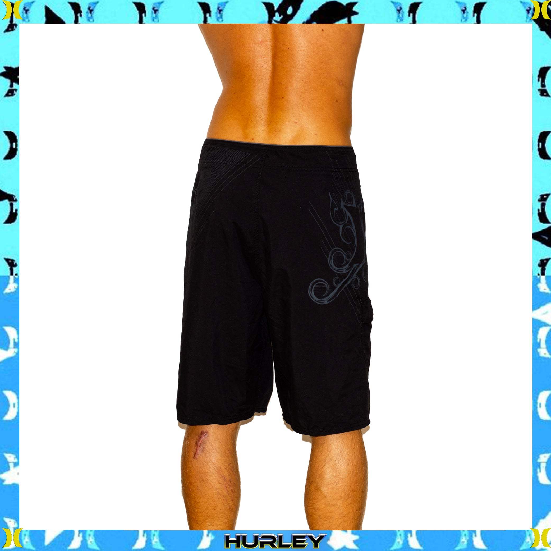 Y2K Hurley Supreme Tech Boardies (36")