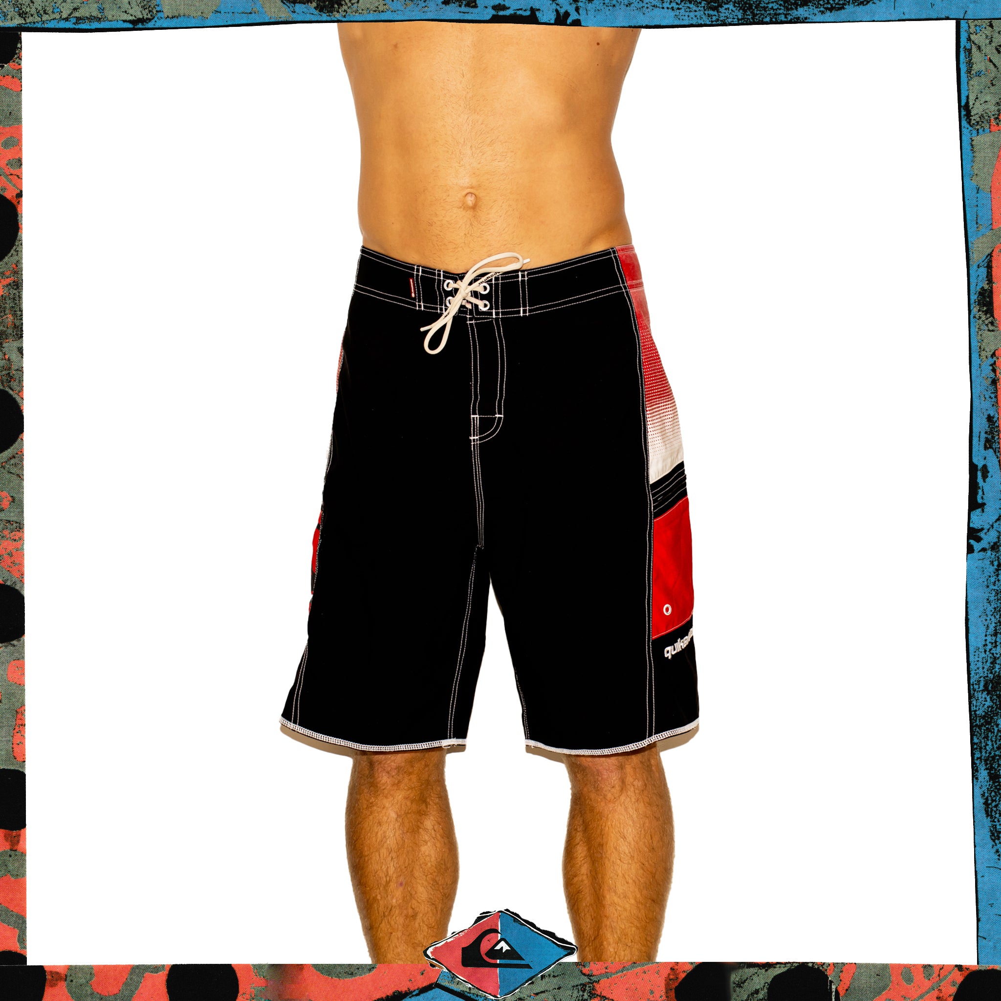 Y2K Quiksilver Supreme Tech Boardies (34")