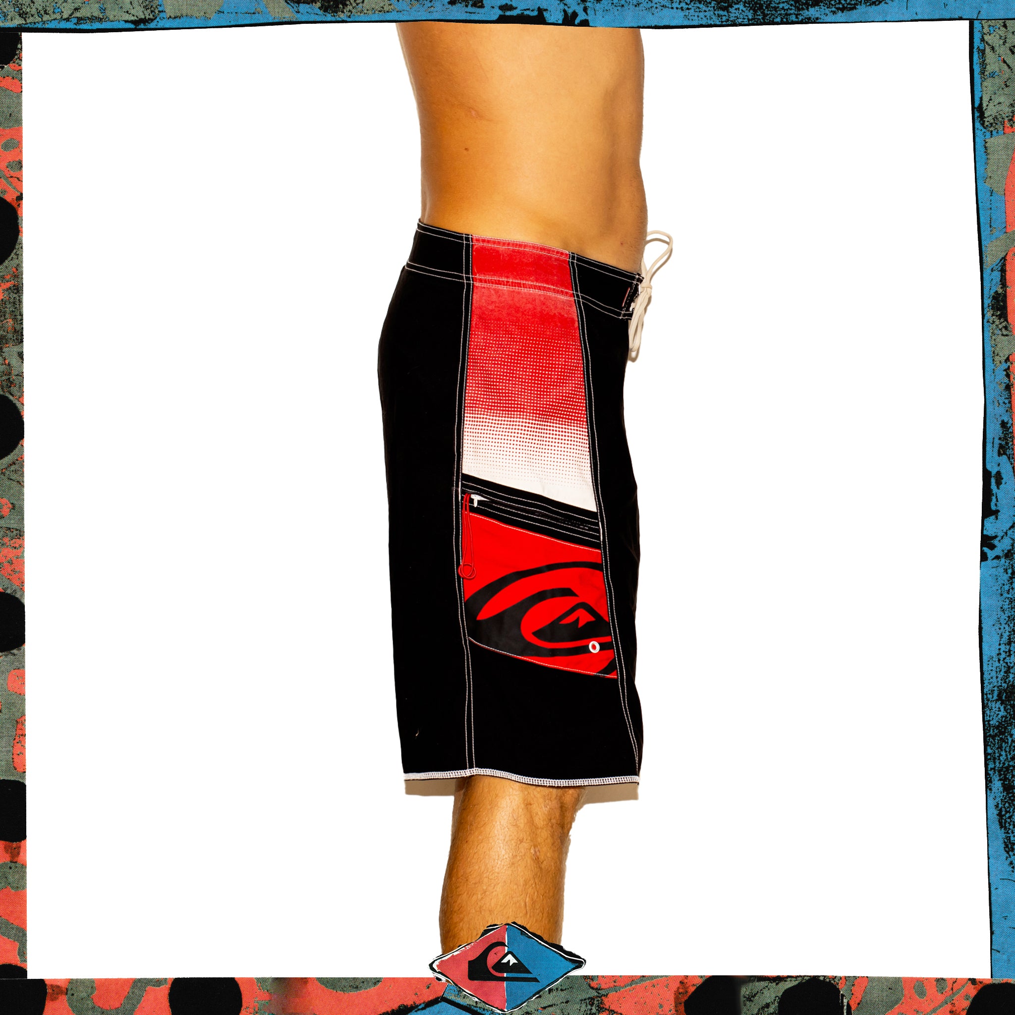 Y2K Quiksilver Supreme Tech Boardies (34")