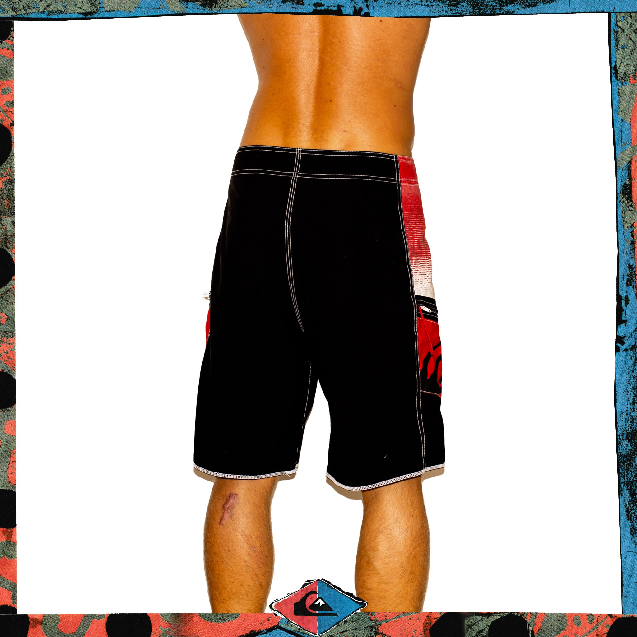 Y2K Quiksilver Supreme Tech Boardies (34")