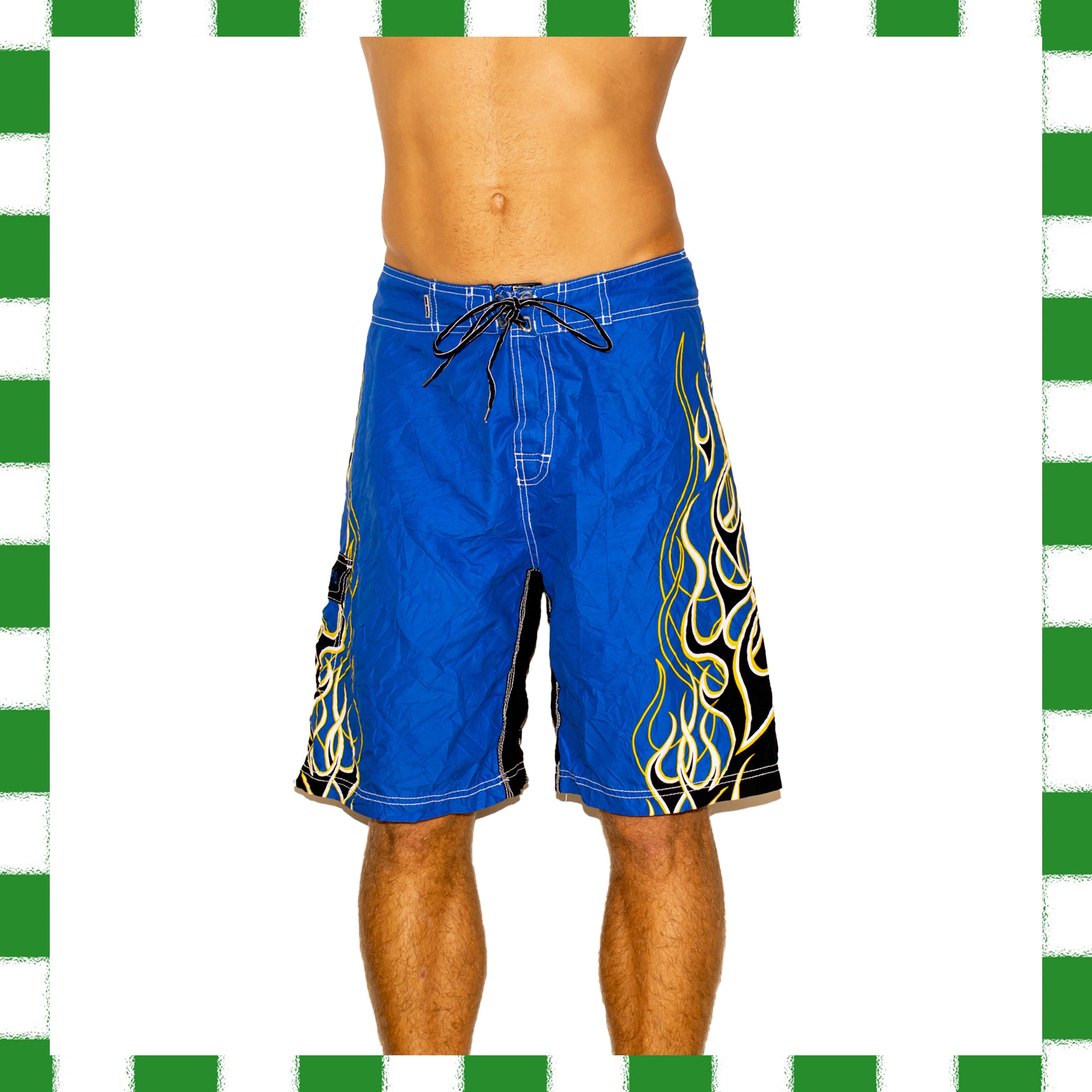 Y2K Ocean Pacific Flame Tech Boardies (32")