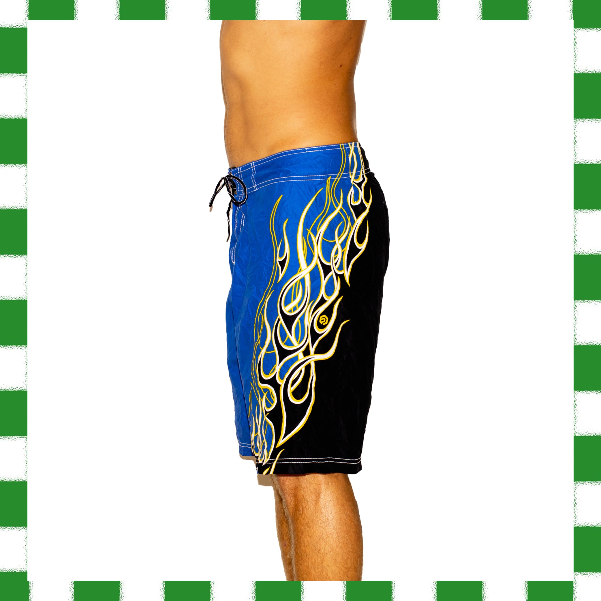 Y2K Ocean Pacific Flame Tech Boardies (32")