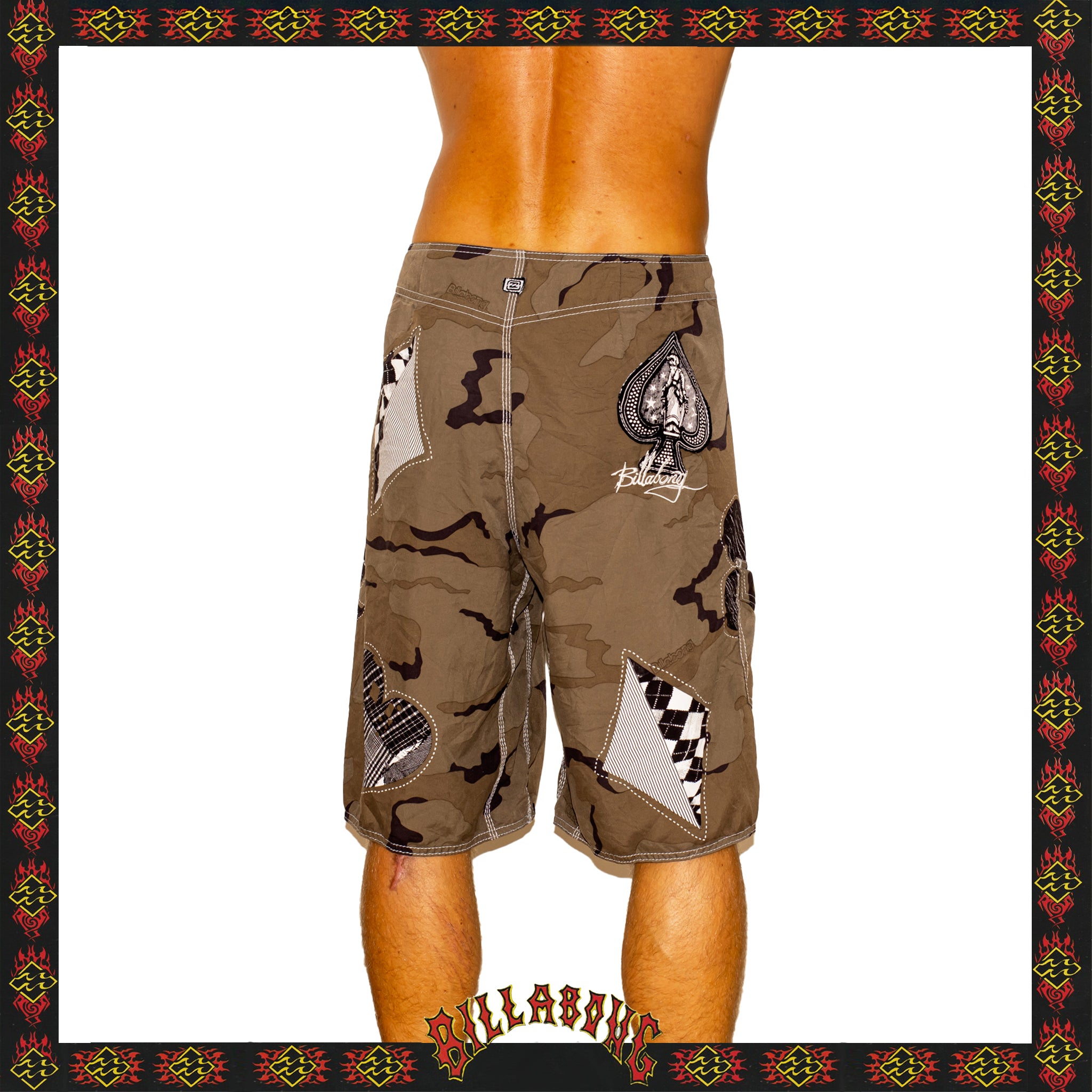 Y2K Billabong "Taj Burrow - Royal Flush Signature Series" Boardies (36")