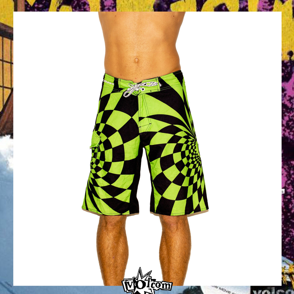 Y2K Volcom "Dean 'Dingo' Morrison - Checkburst Mod Signature Series" Boardies (30")