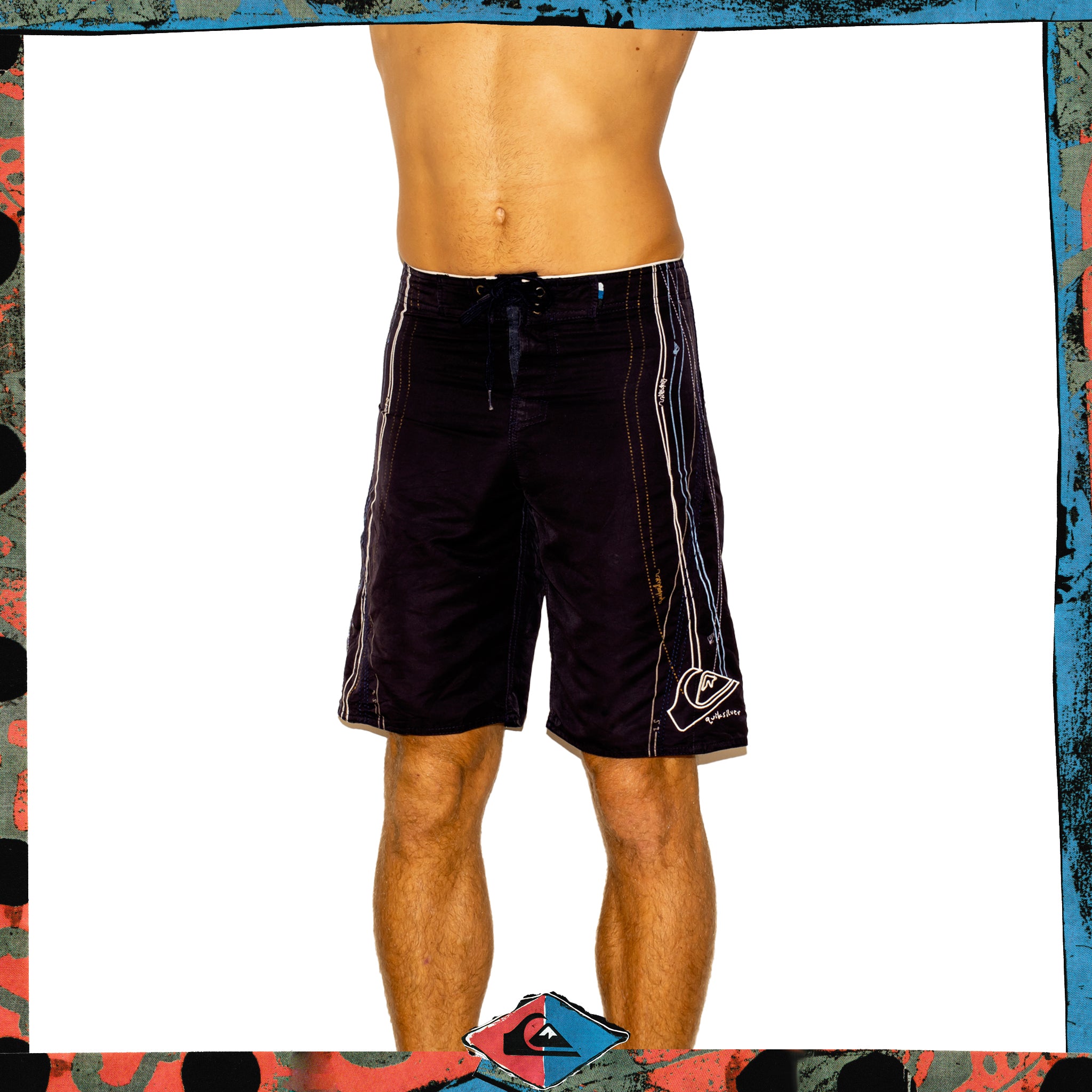 Y2K Quiksilver Supreme Tech Boardies (28")