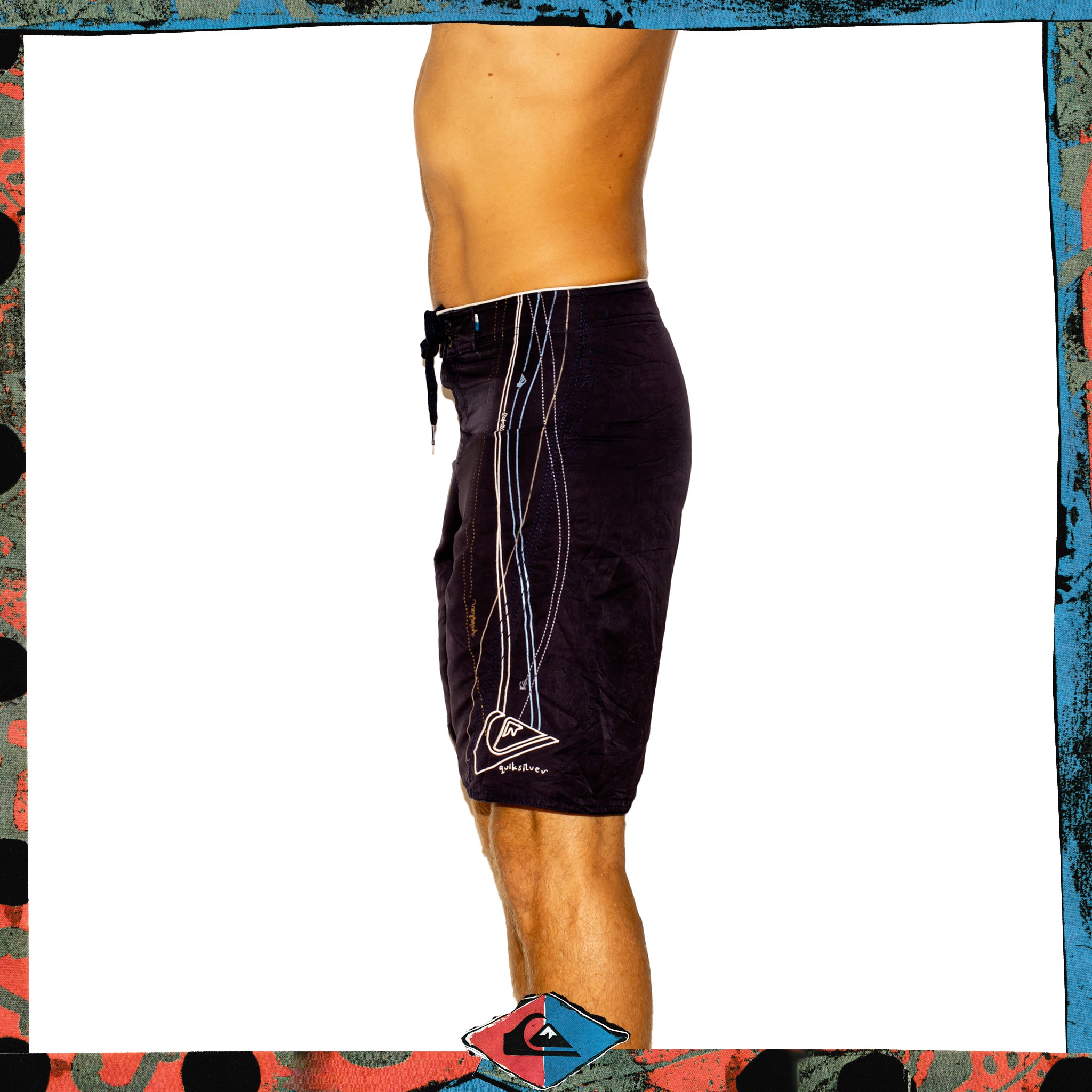 Y2K Quiksilver Supreme Tech Boardies (28")