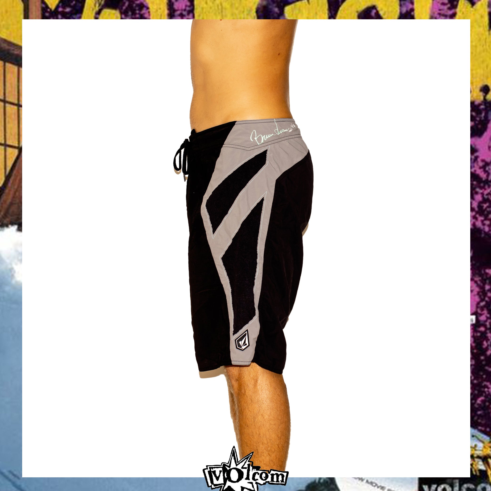 Y2K Volcom "Bruce Irons - Co Op Amphibulator Signature Series" Boardies (34")