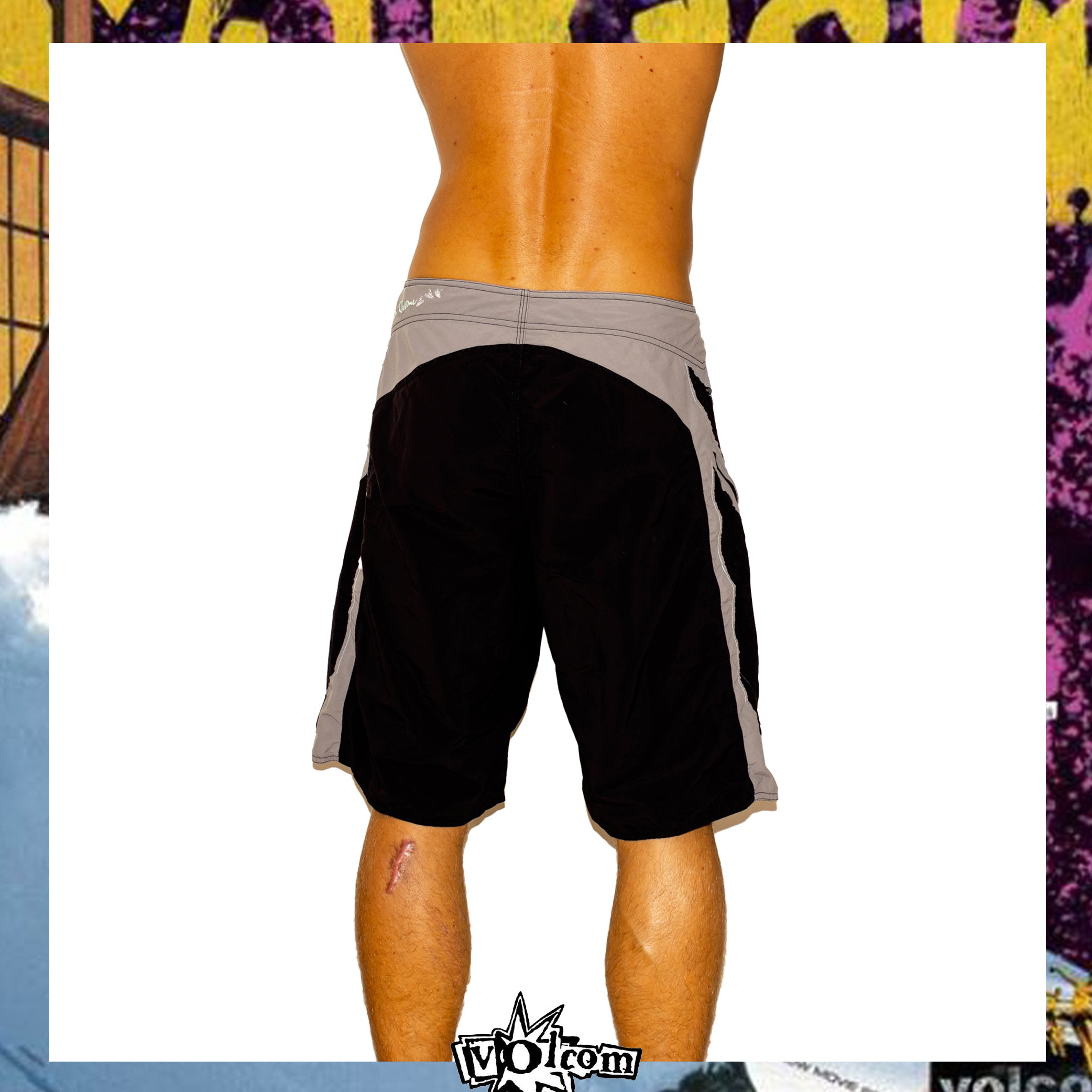 Y2K Volcom "Bruce Irons - Co Op Amphibulator Signature Series" Boardies (34")