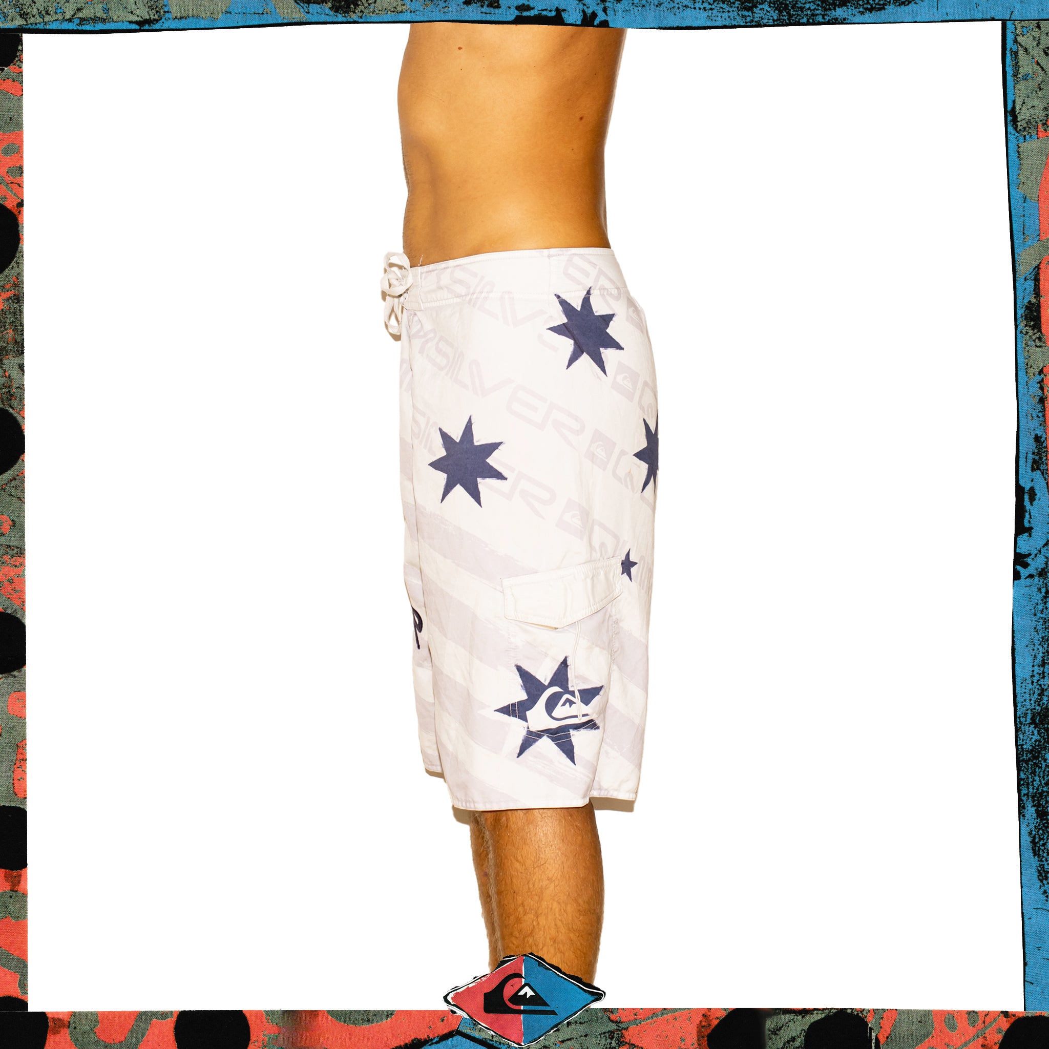 Y2K Quiksilver "Aussie Pride" Supreme Tech Boardies (38")