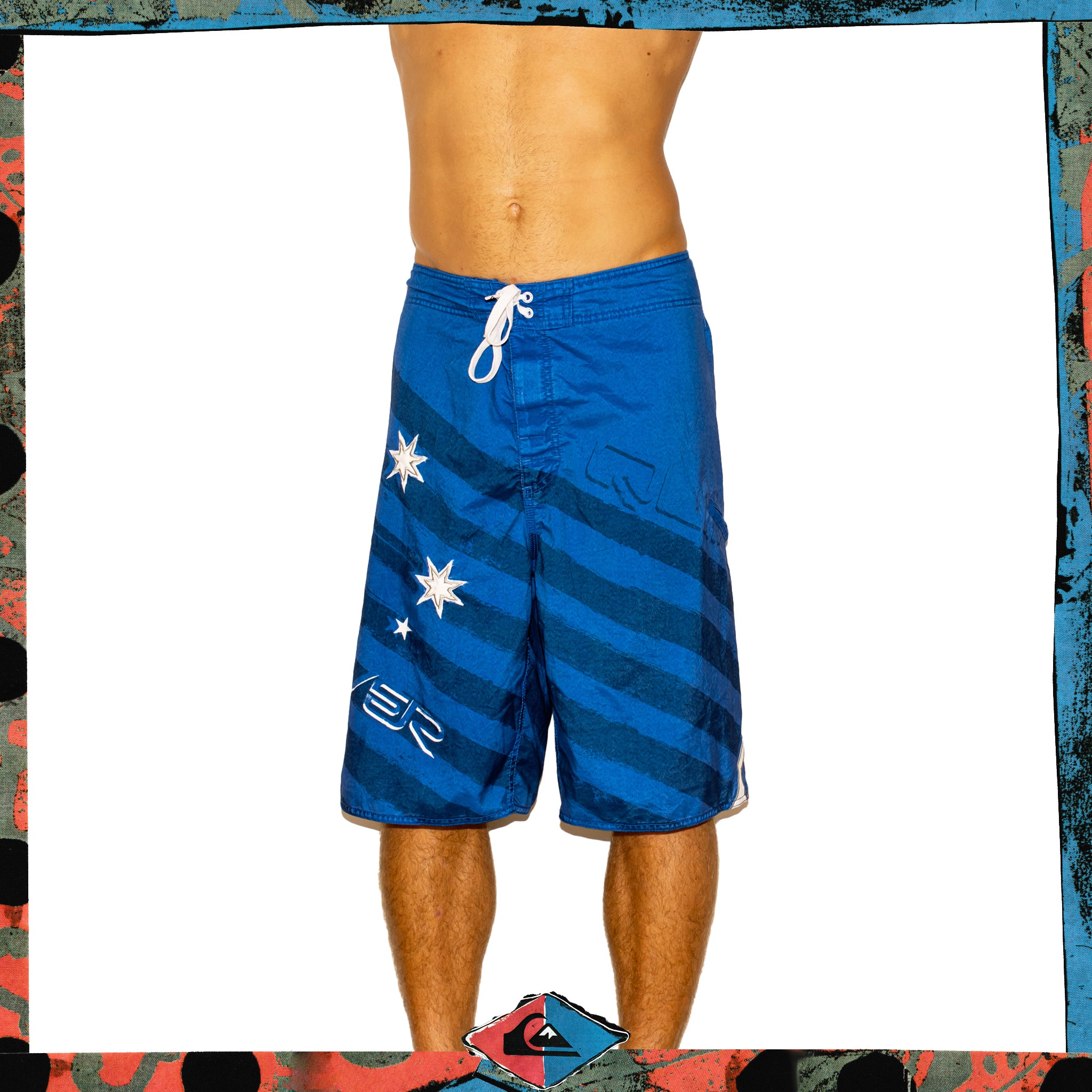 Y2K Quiksilver "Aussie Pride" Supreme Tech Boardies (36")