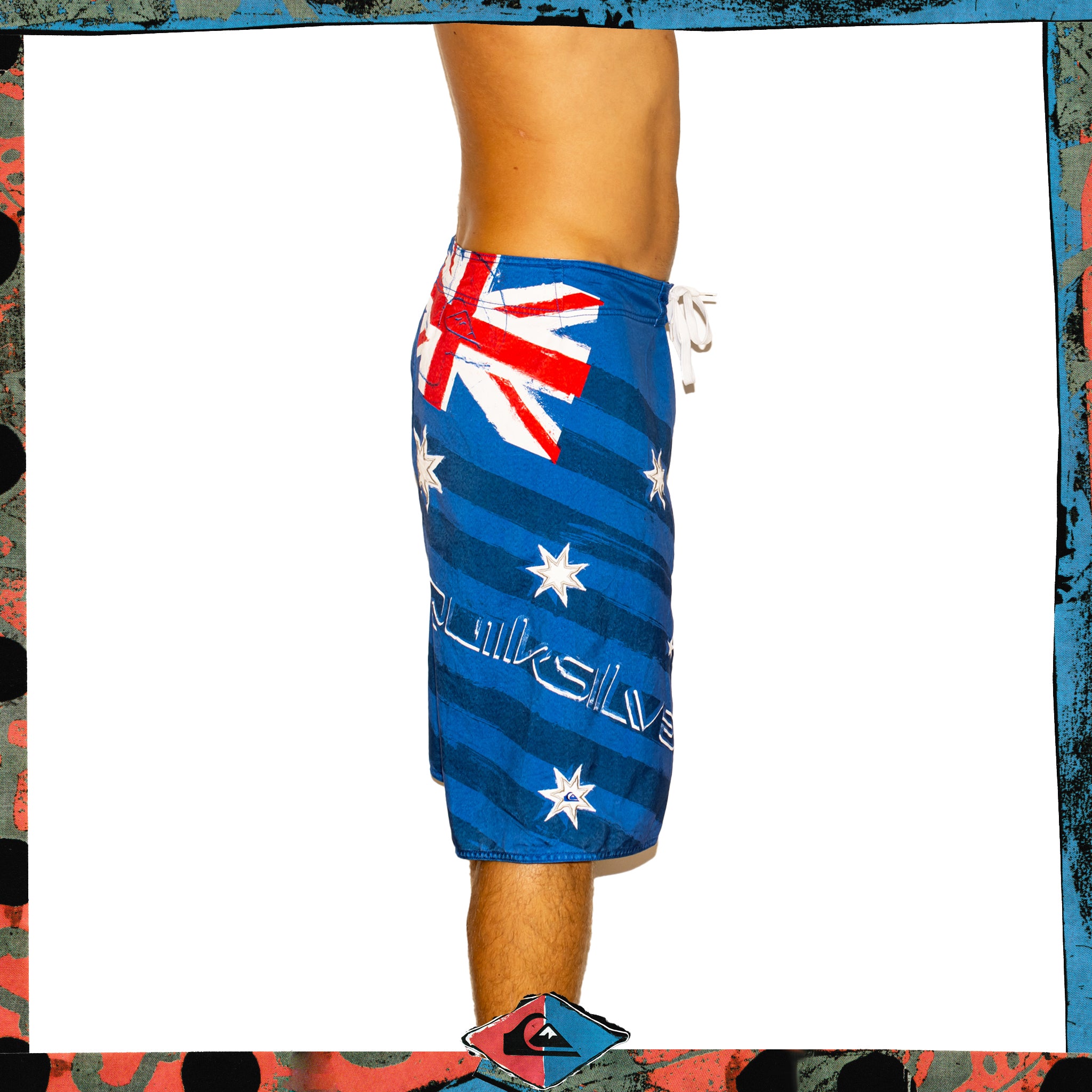 Y2K Quiksilver "Aussie Pride" Supreme Tech Boardies (36")