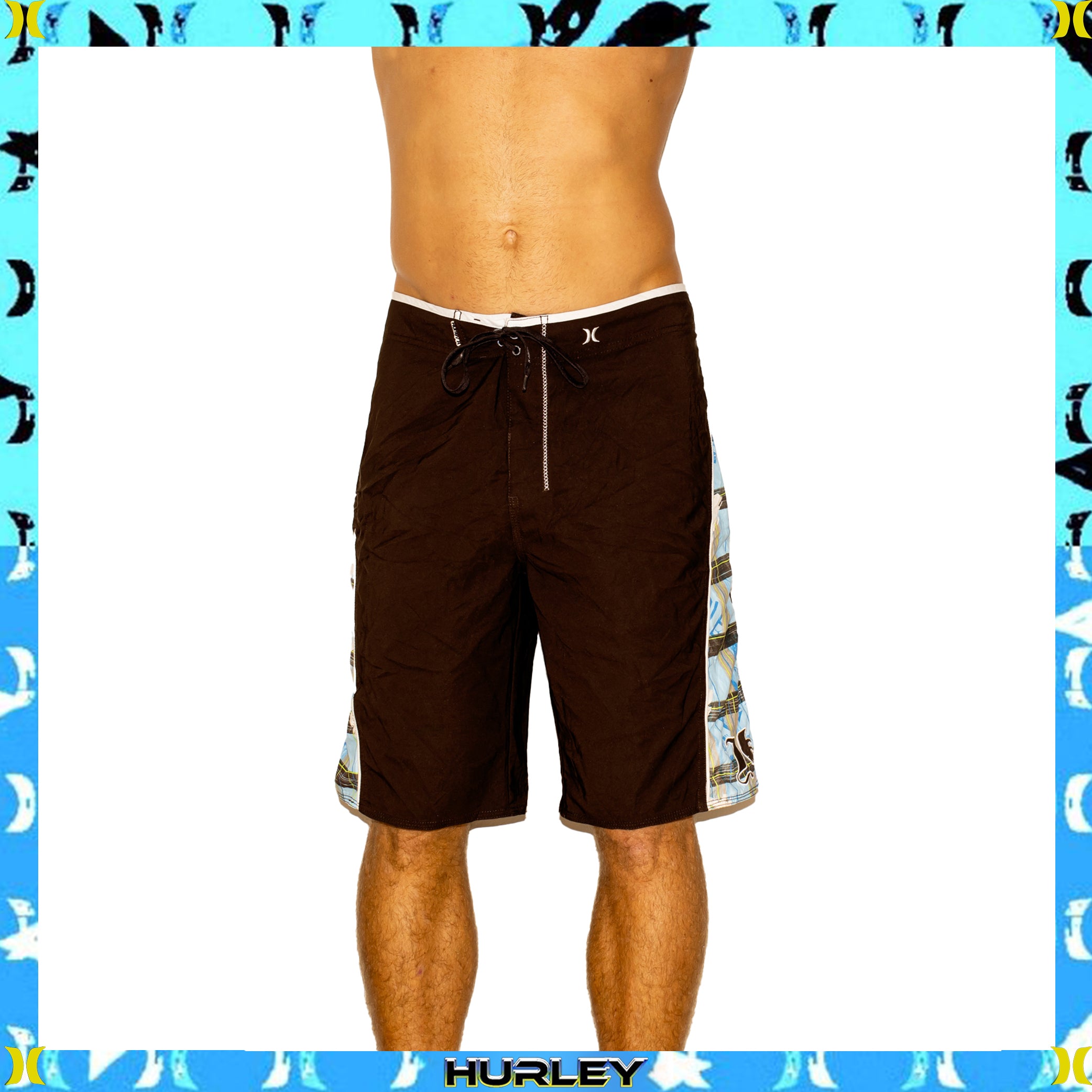 Y2K Hurley Supreme Tech Boardies (34")