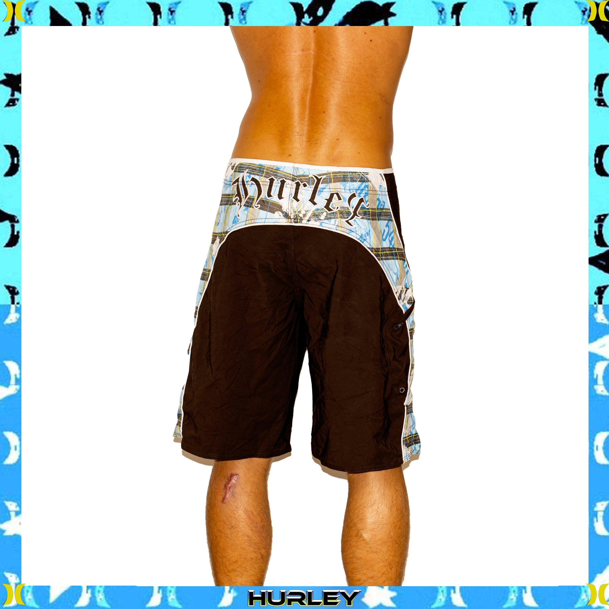 Y2K Hurley Supreme Tech Boardies (34")