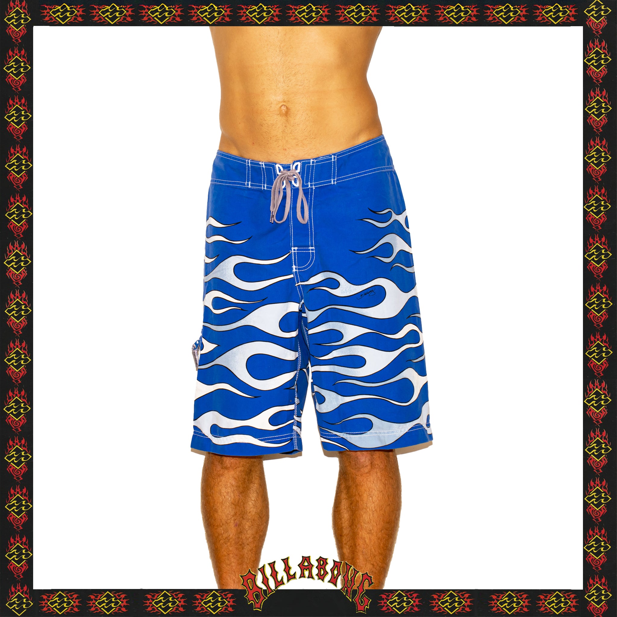 Y2K Billabong Flame Spec73 Boardies (32")
