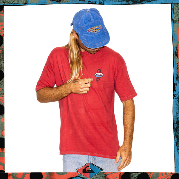 1990's Quiksilver Spellout Graphic Tee (L)