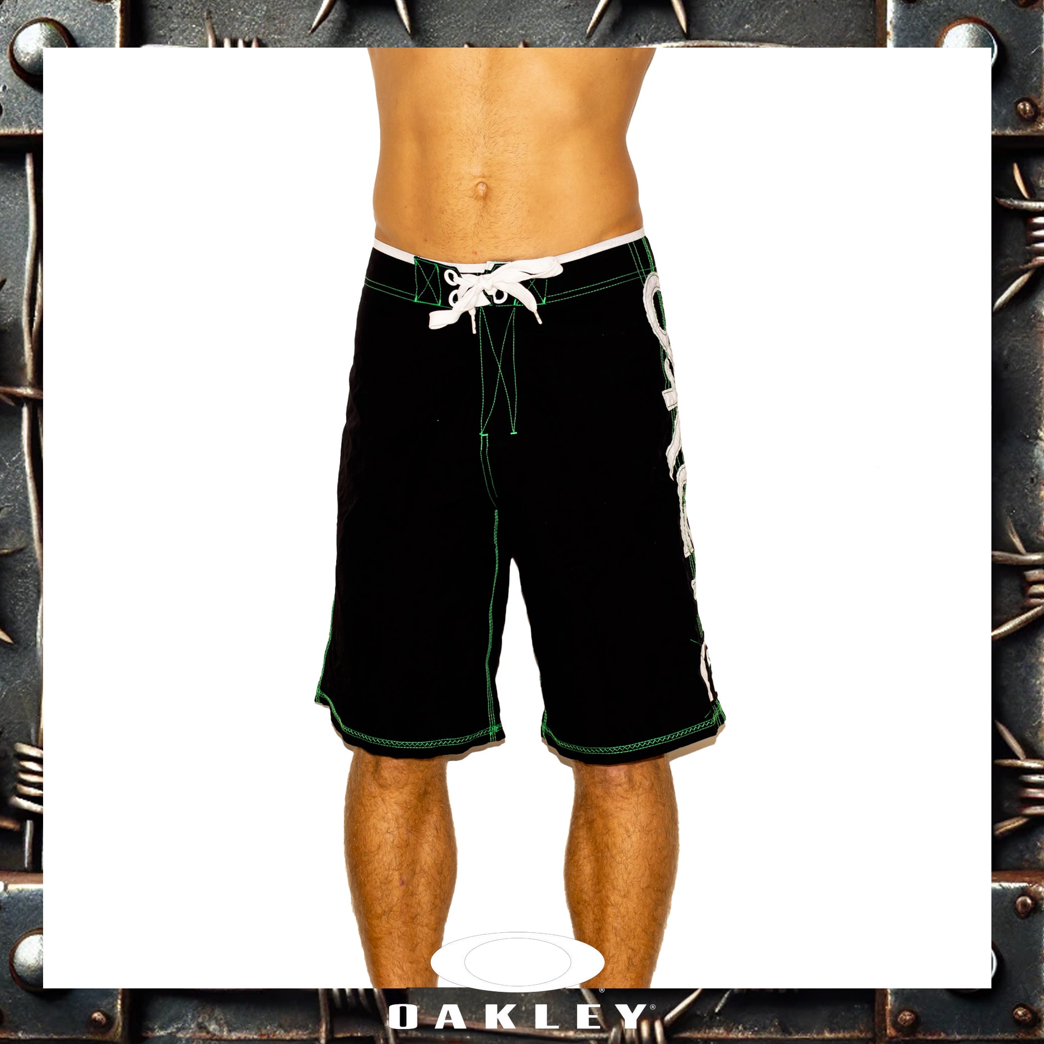 1990's Oakley "Silver Tag" Vault Tech Boardies (30")