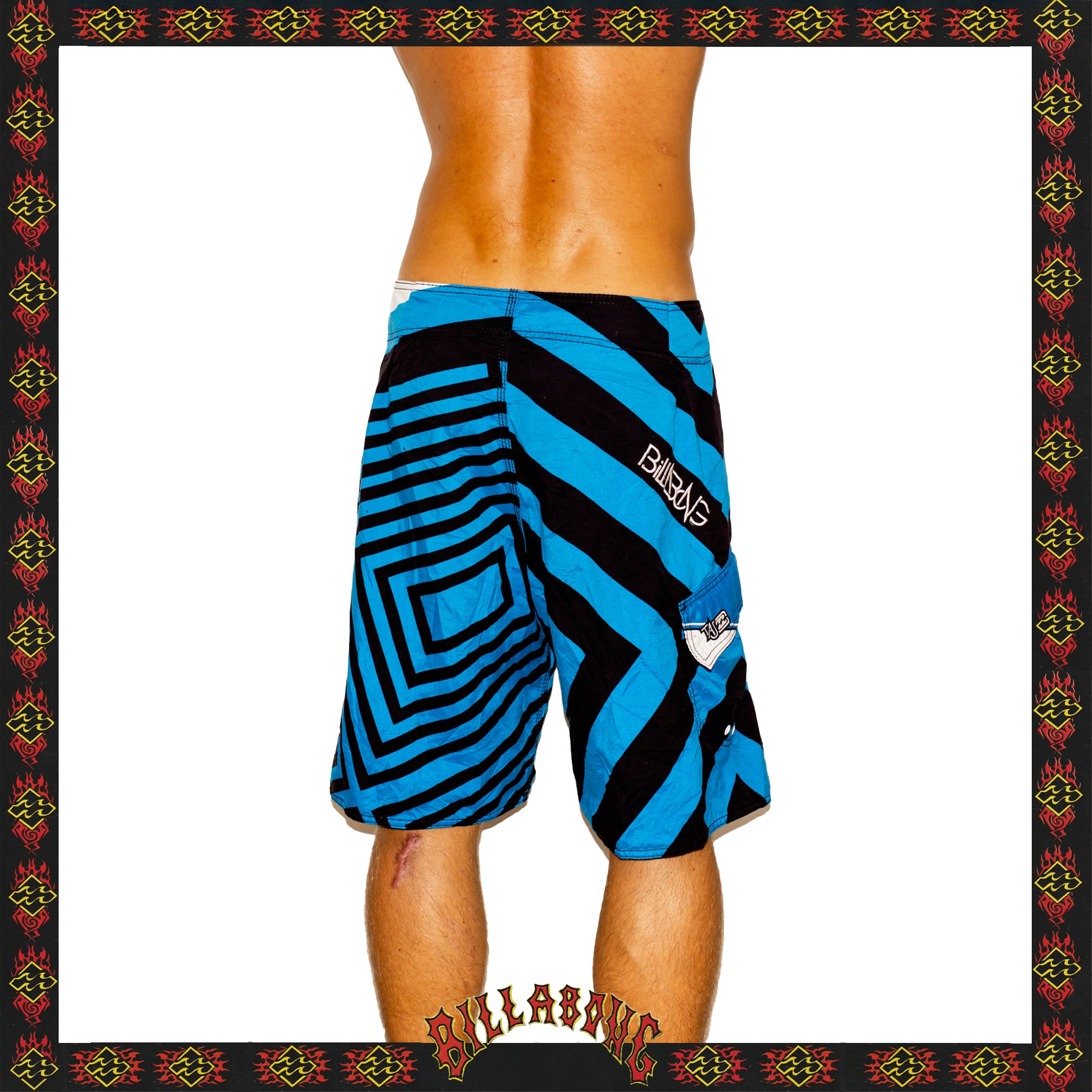 Y2K Billabong "Taj Burrow - Teeb 3 Signature Series" Boardies (34")