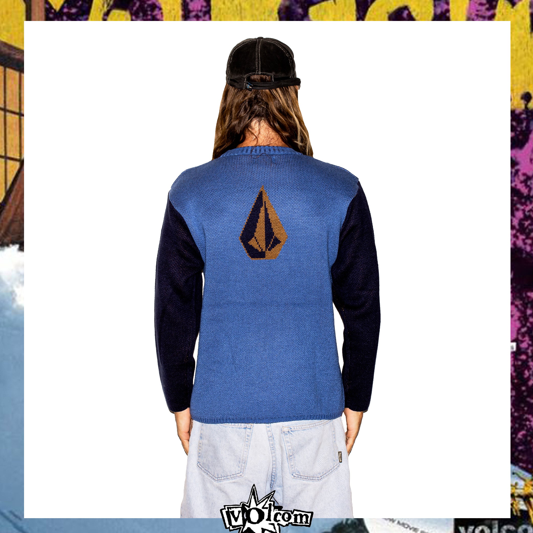 1990's Volcom Stone "Youth Liberation" Knit (L) *DEADSTOCK*