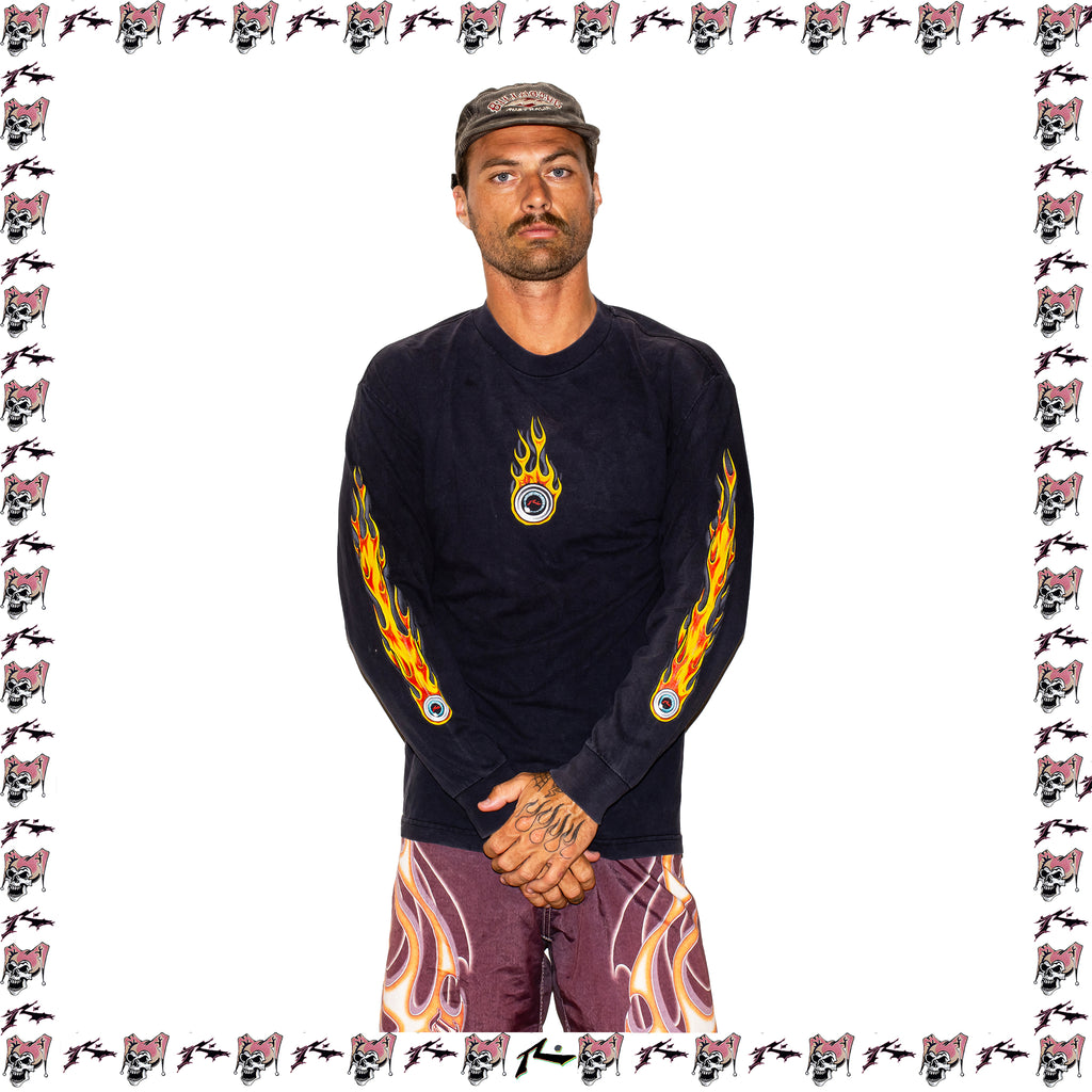 1998 Rusty Flame "Triple Hit" L/S Tee (L)