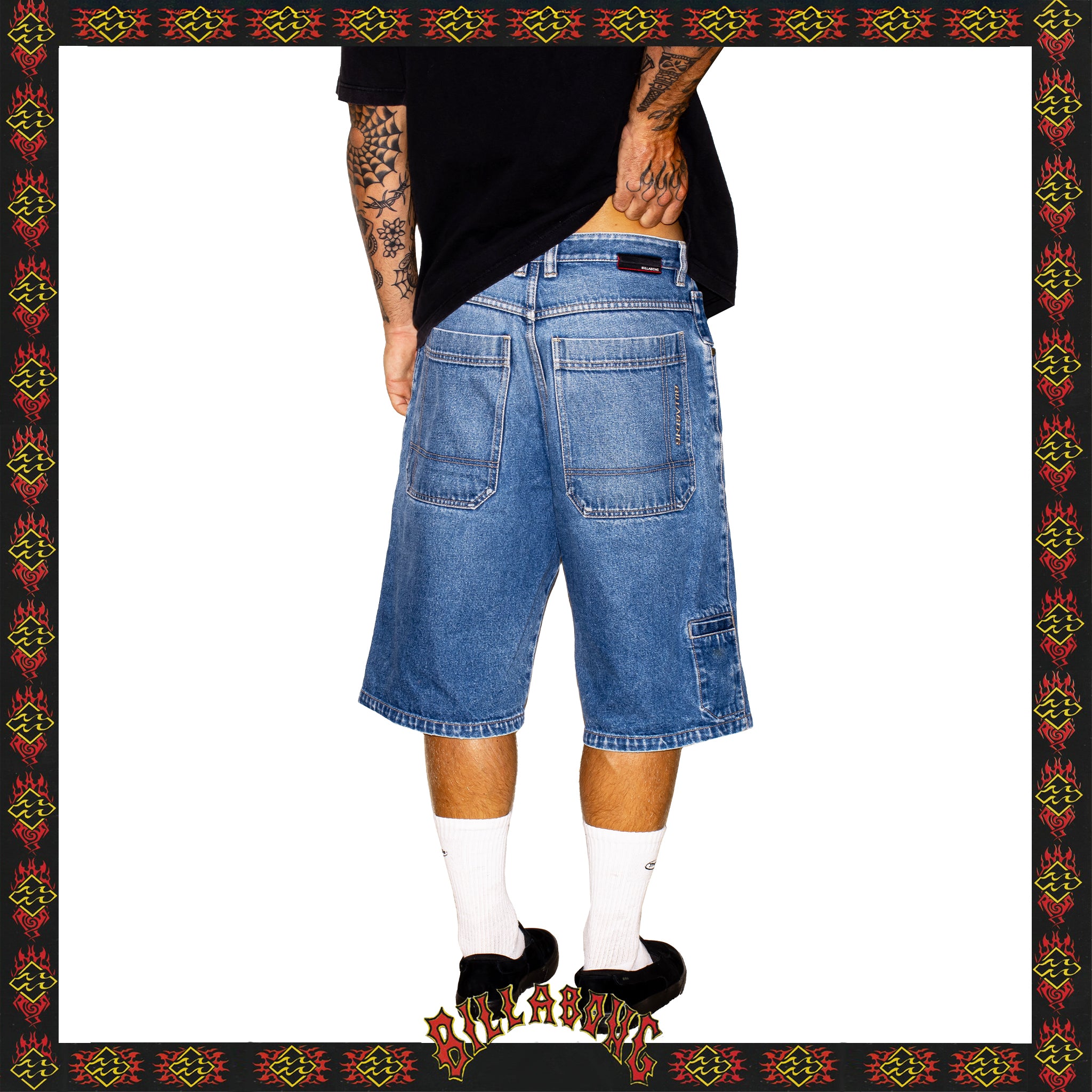 Y2K Billabong Spec 73 Denim Jorts (34")
