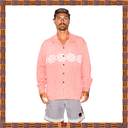 1990's Kuta Lines Thin Corduroy L/S Overshirt (XL)