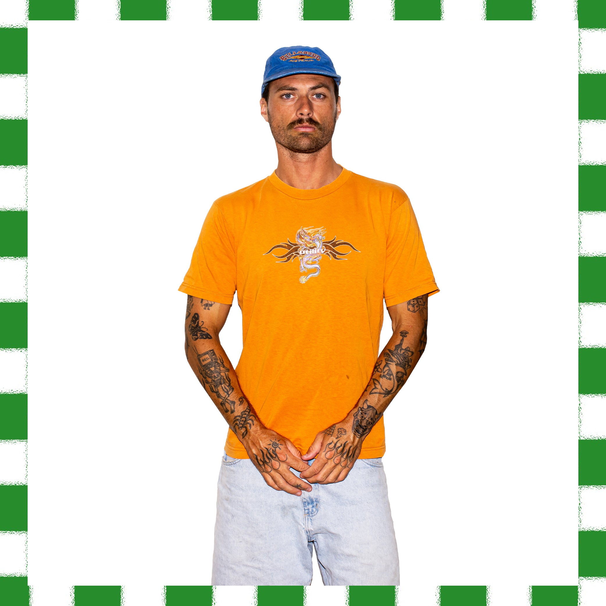 Y2K Utility Surf Graphic Tee (M)