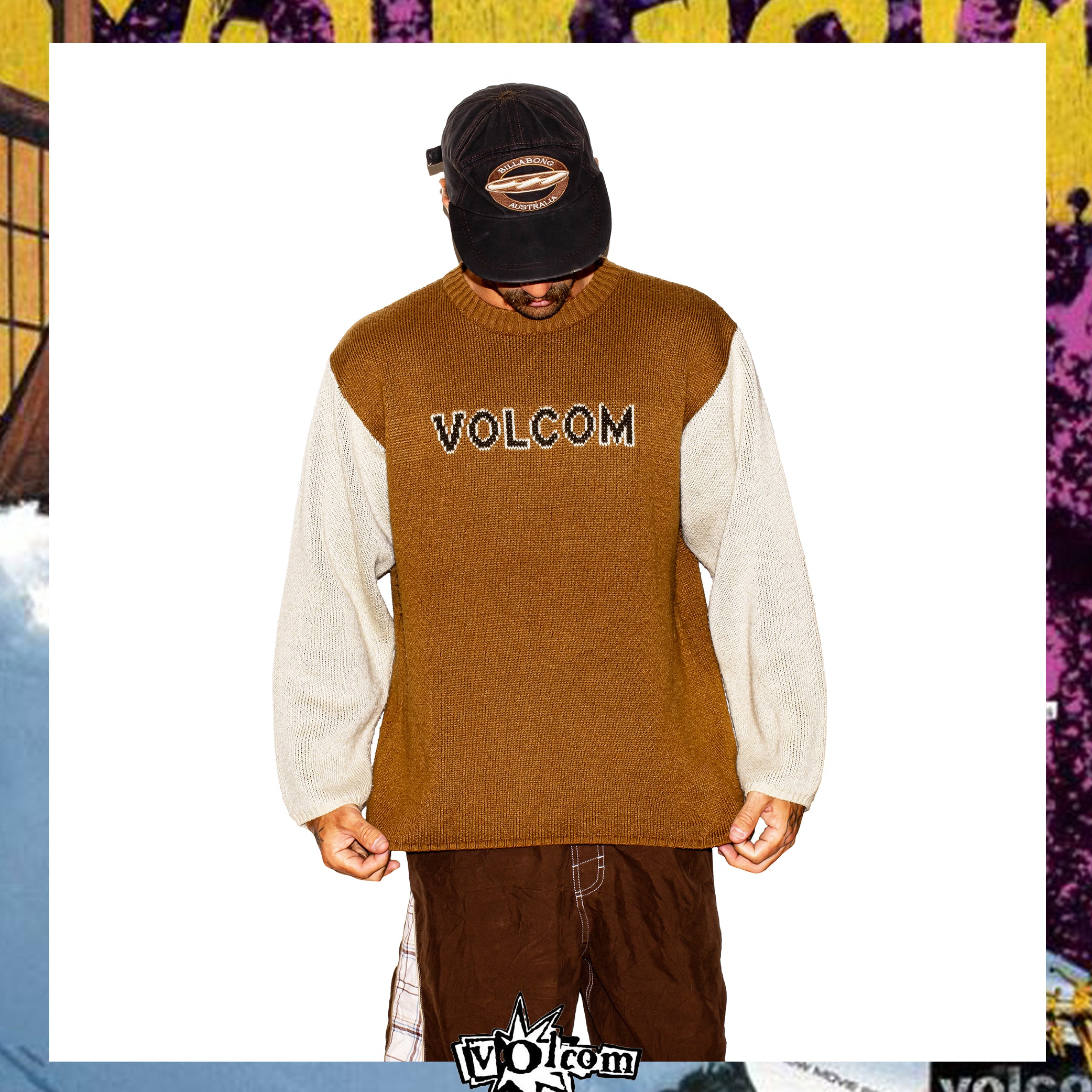 1990's Volcom Stone "Youth Liberation" Knit (L-XL)