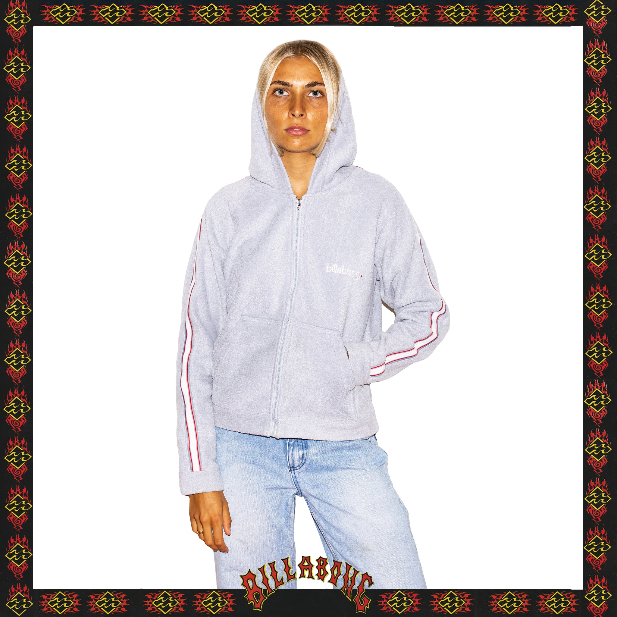 1998 Billabong Fleece Zip Up Hoodie (WL)