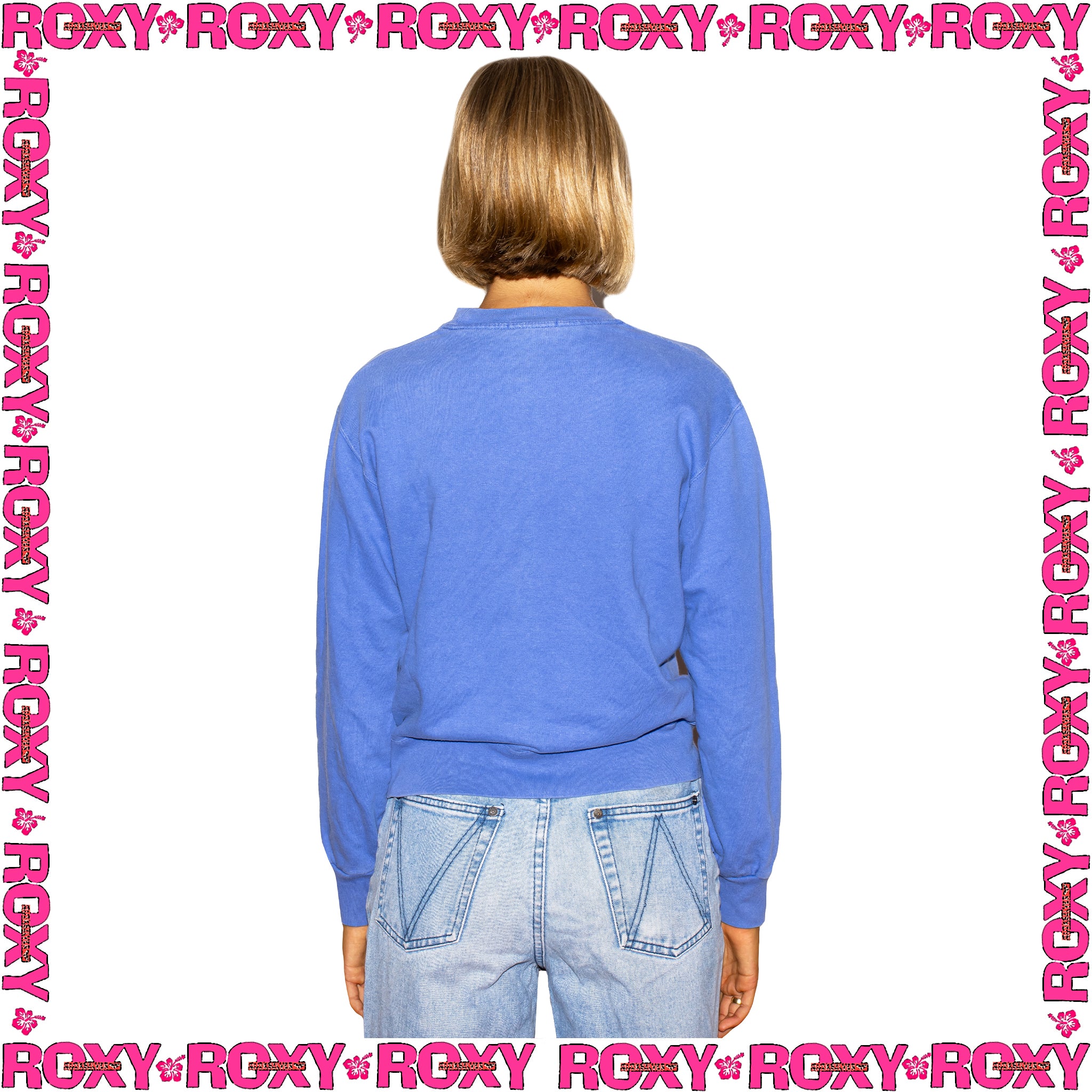 1990's Roxy Spellout Crewneck Sweatshirt (M)
