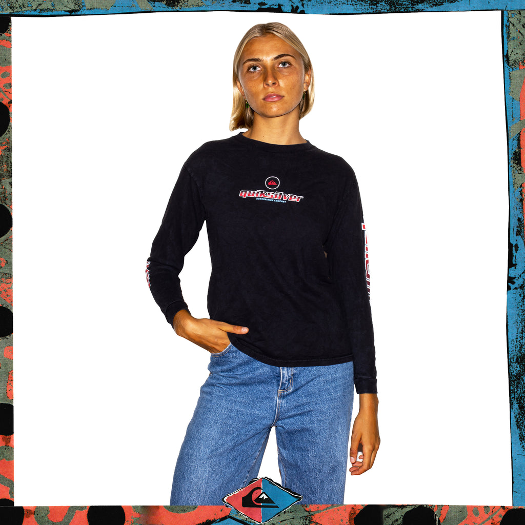 Y2K Quiksilver "Quad Hit" L/S Tee (S)