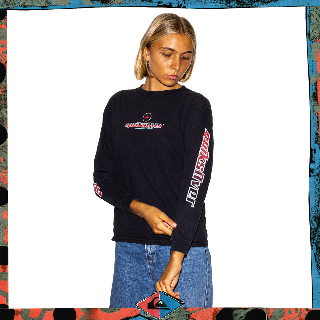 Y2K Quiksilver "Quad Hit" L/S Tee (S)