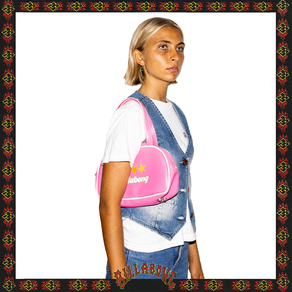 Y2K Billabong Vinyl Shoulder Bag