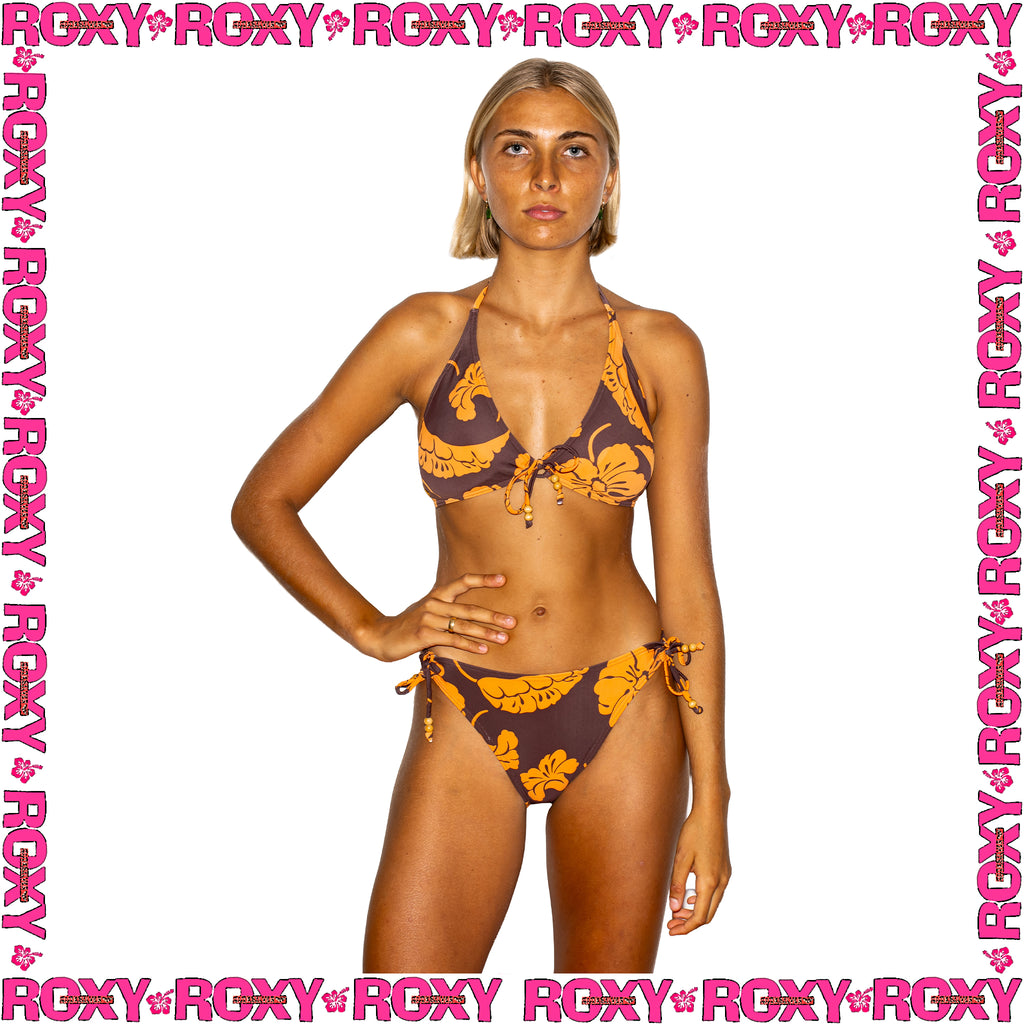 Y2K Roxy Floral Bikini Set (M)