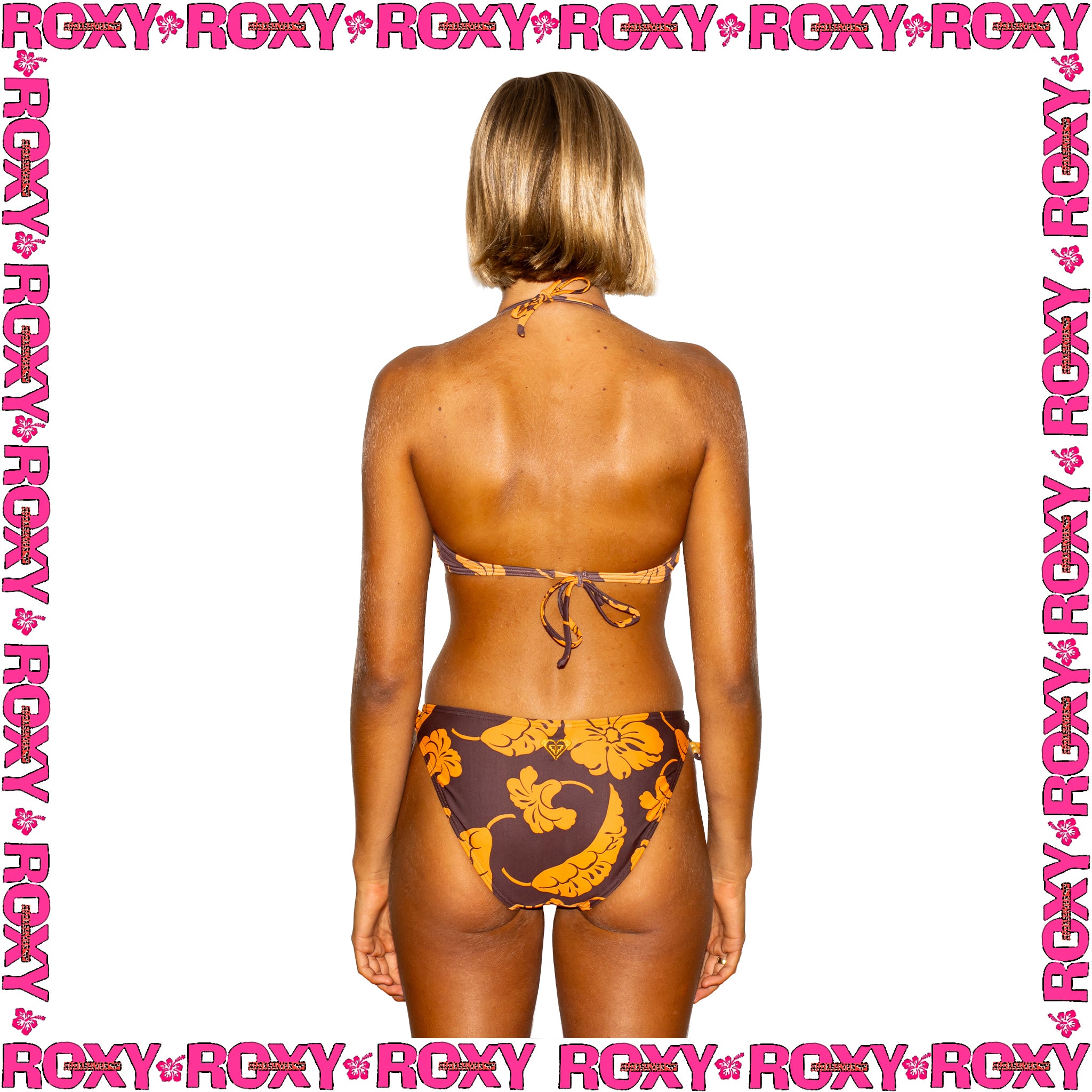 Y2K Roxy Floral Bikini Set (M)