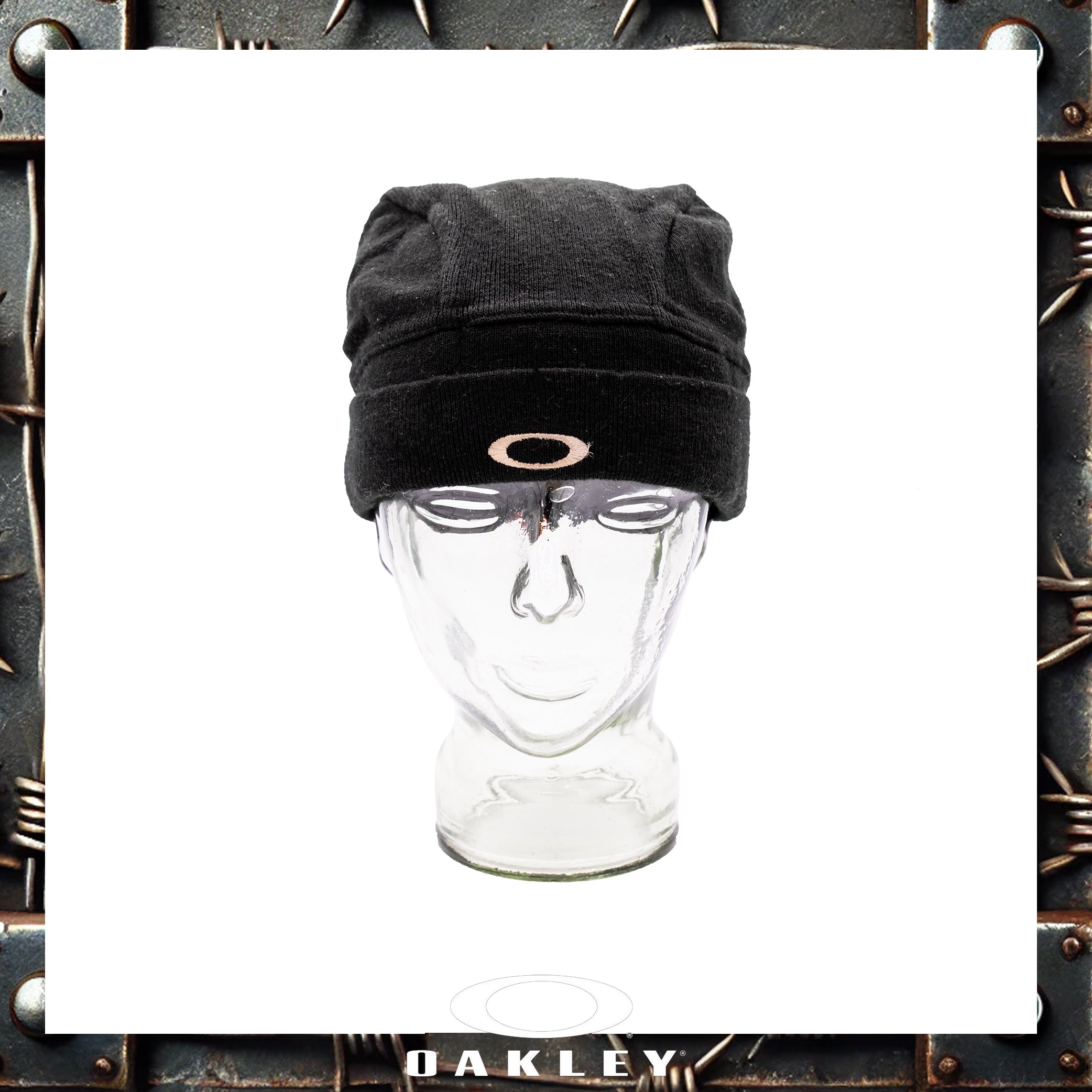 Y2K Oakley "Factory Pilot - Red Tag" Snow Beanie