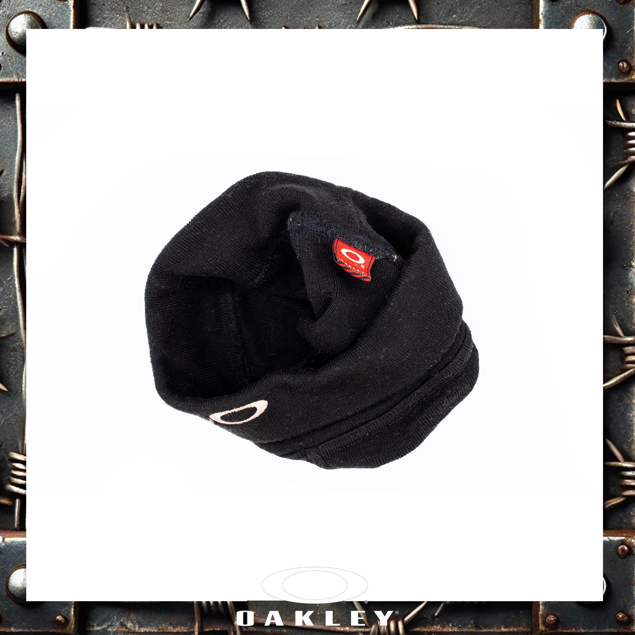 Y2K Oakley "Factory Pilot - Red Tag" Snow Beanie
