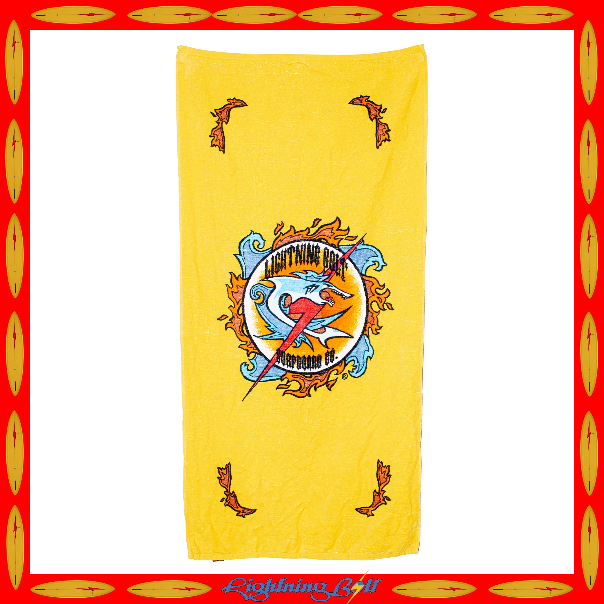 Y2K Lightning Bolt Giant Beach Towel