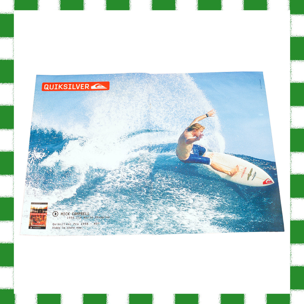 Y2K Quiksilver Poster (A2)