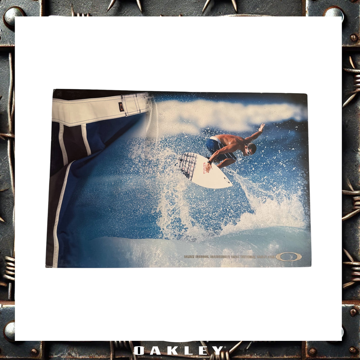 2002 Oakley "Damien Hobgood - Boardshorts" Foamboard Poster (26.5"x40")