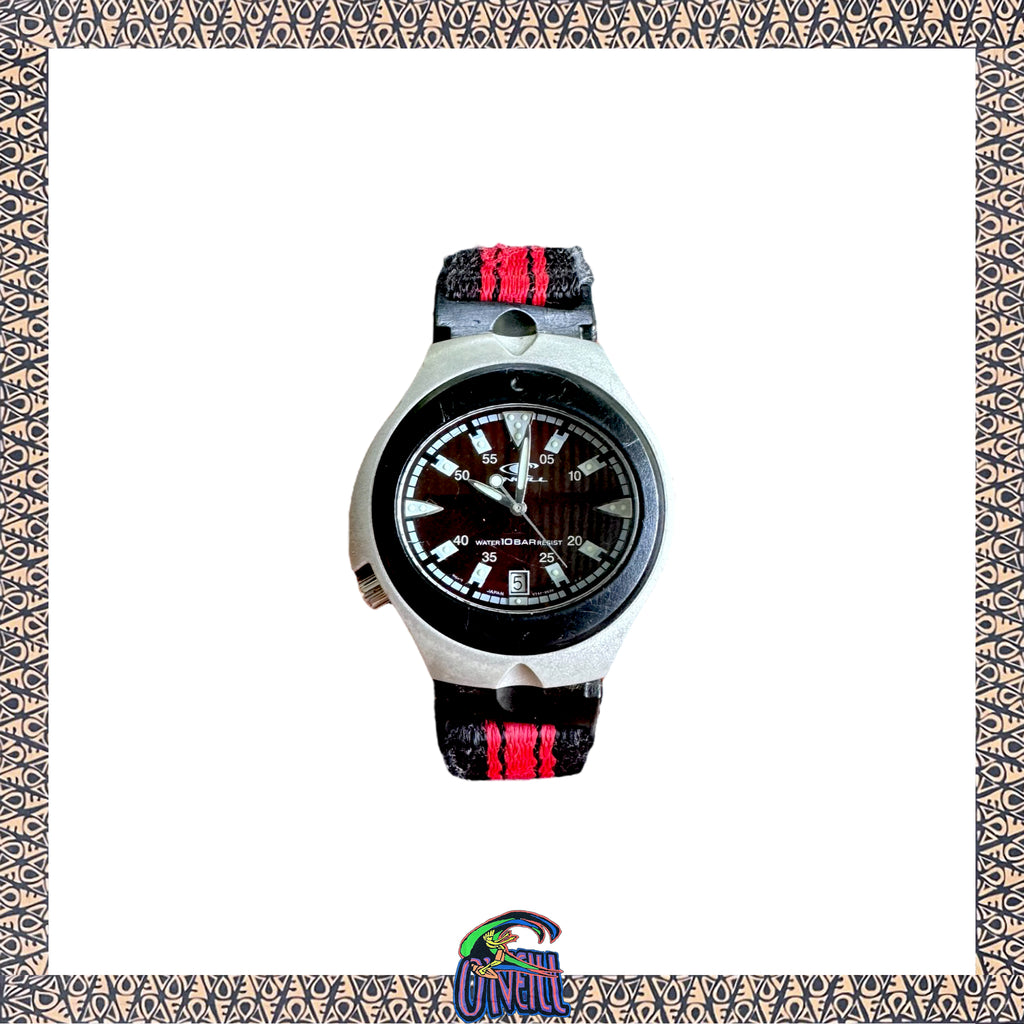 1990's O'Neill "10 Bar Water Resist" Sports Watch
