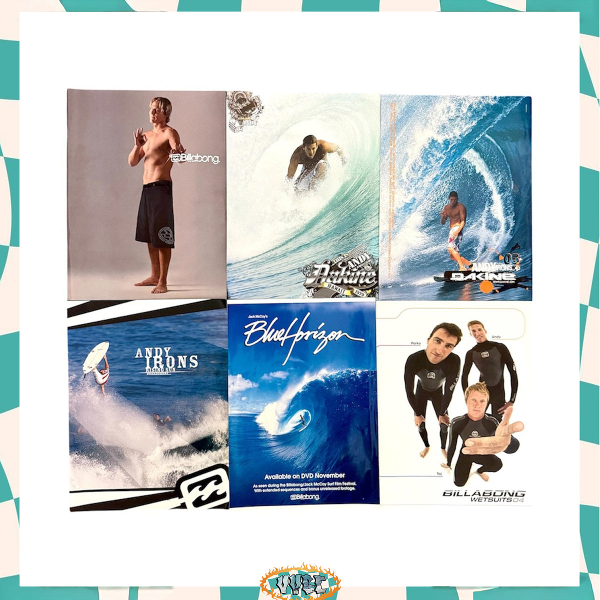 Y2K Andy Irons Poster A4 Bundle (6pc)