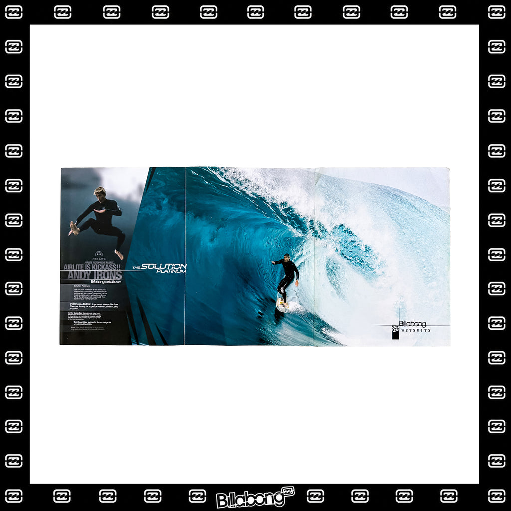 Y2K Billabong Wetsuits "Andy Irons" Poster