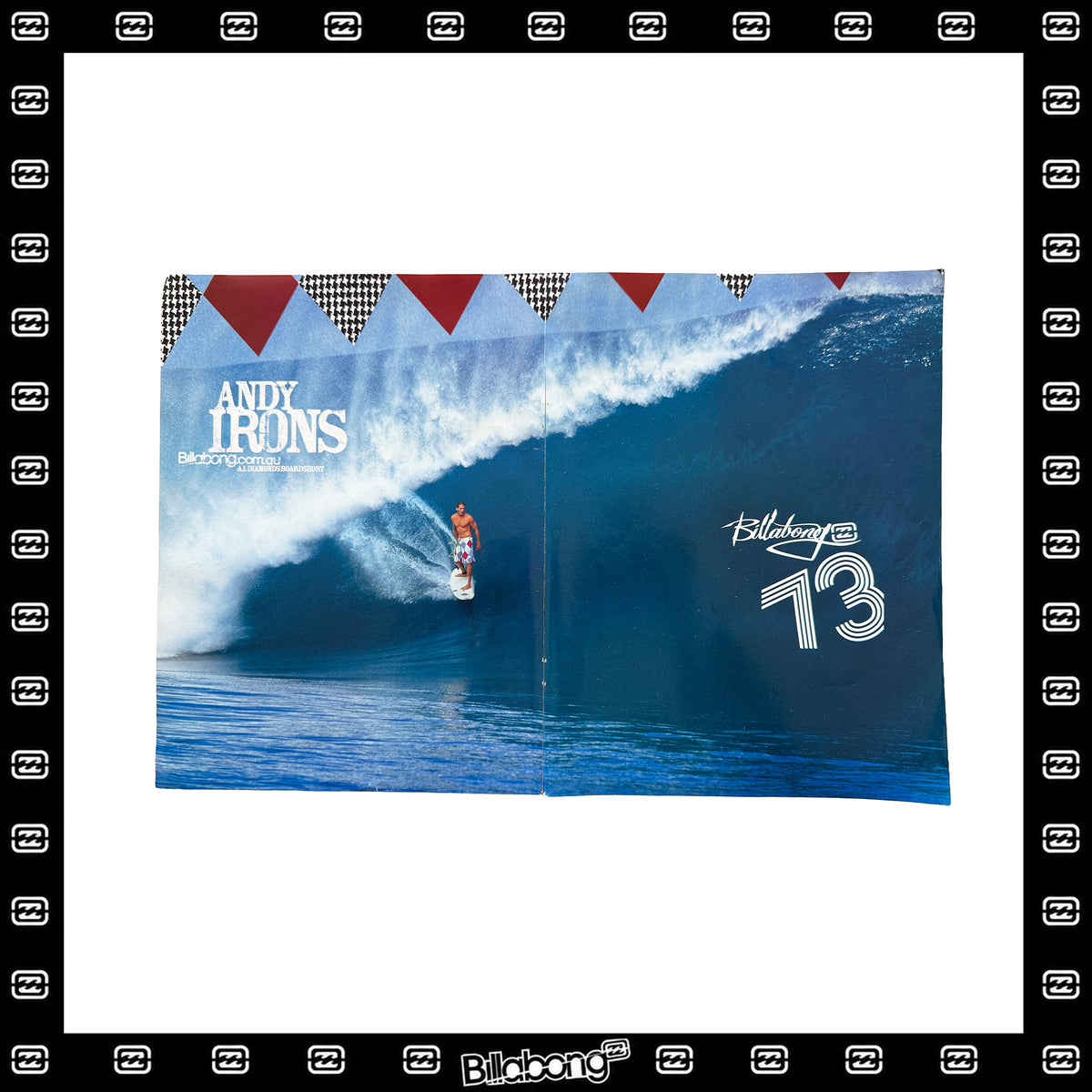 Y2K Billabong "Andy Irons - Argyle Boardshorts" Poster