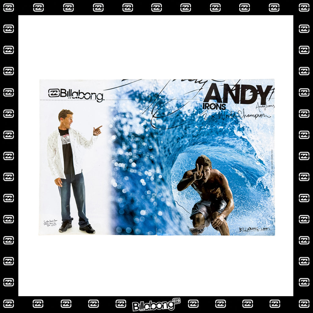 Y2K Billabong "Andy Irons - 2x World Champ" Poster