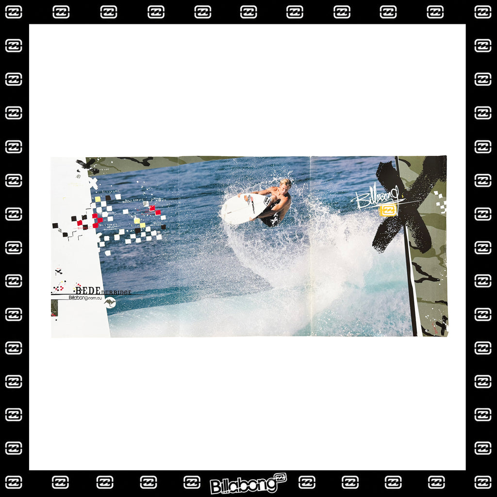 Y2K Billabong "Bede Durbidge" Triple Page Poster
