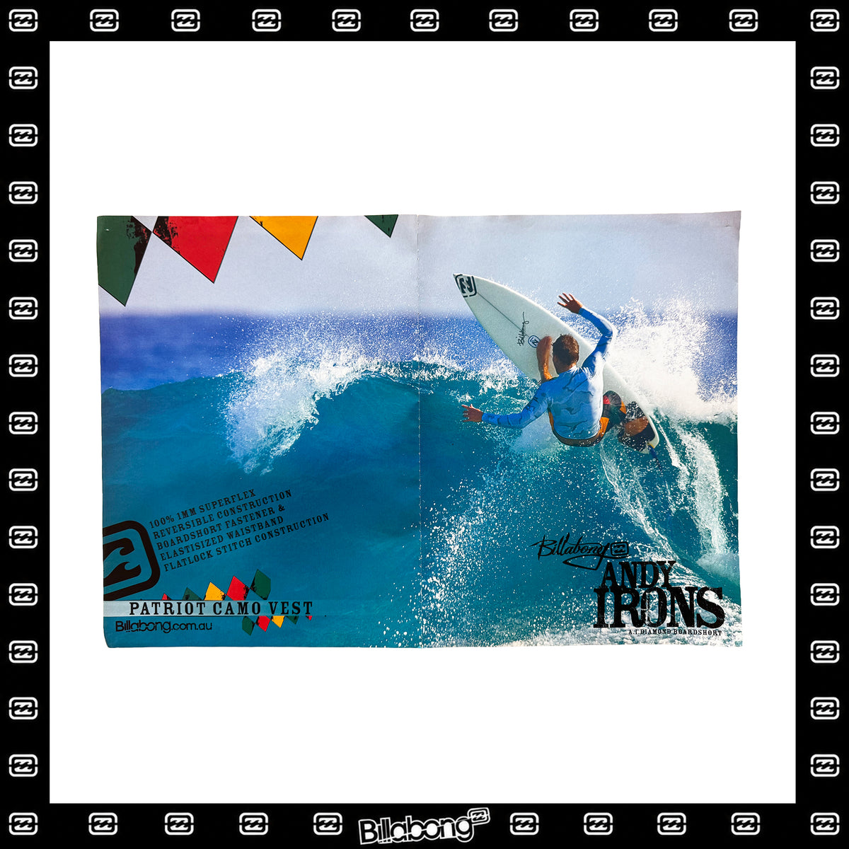 Y2K Billabong "Andy Irons - Argyle Boardshorts" Poster